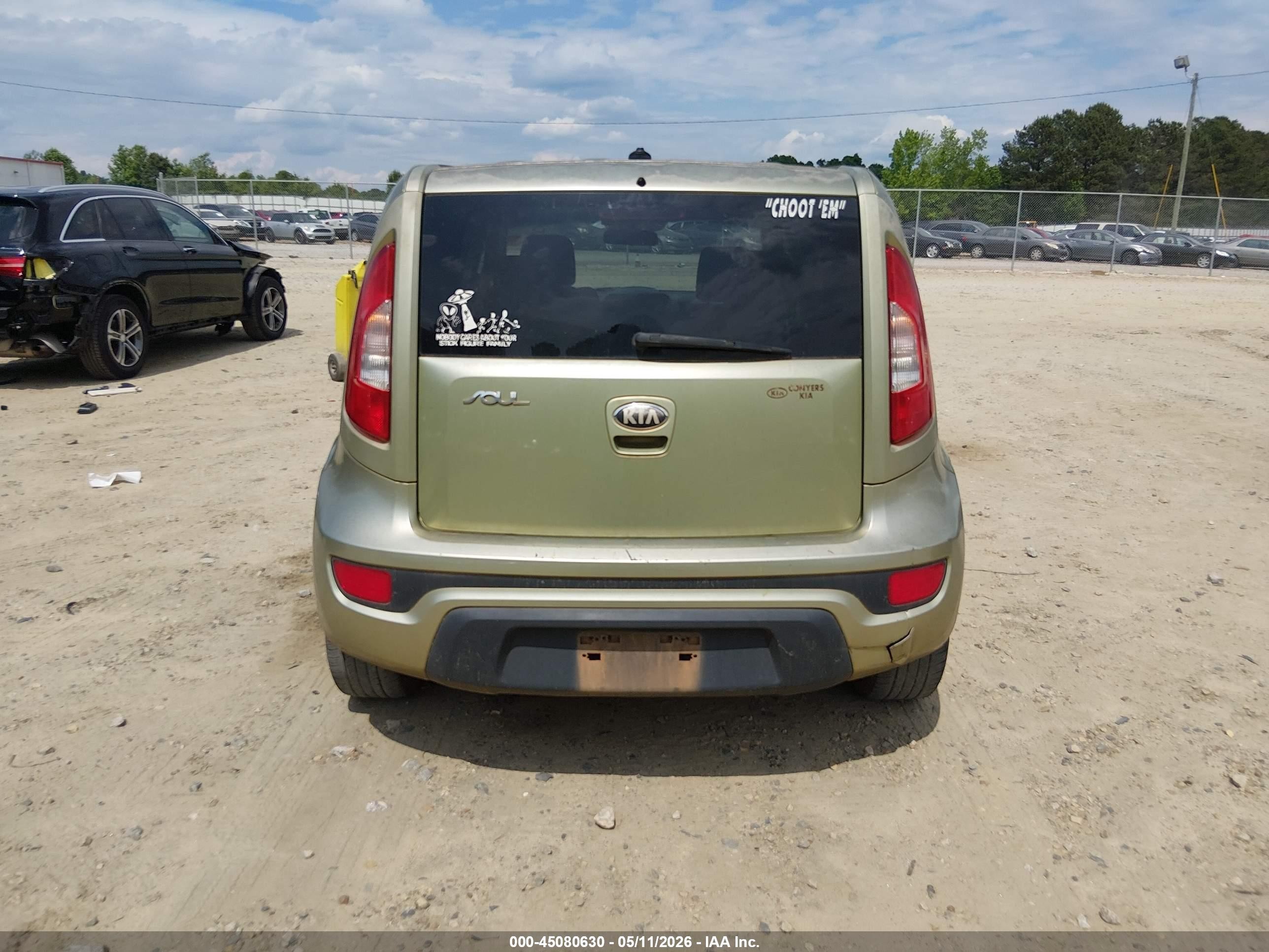 2013 Kia Soul   Green vin: KNDJT2A58D7591936