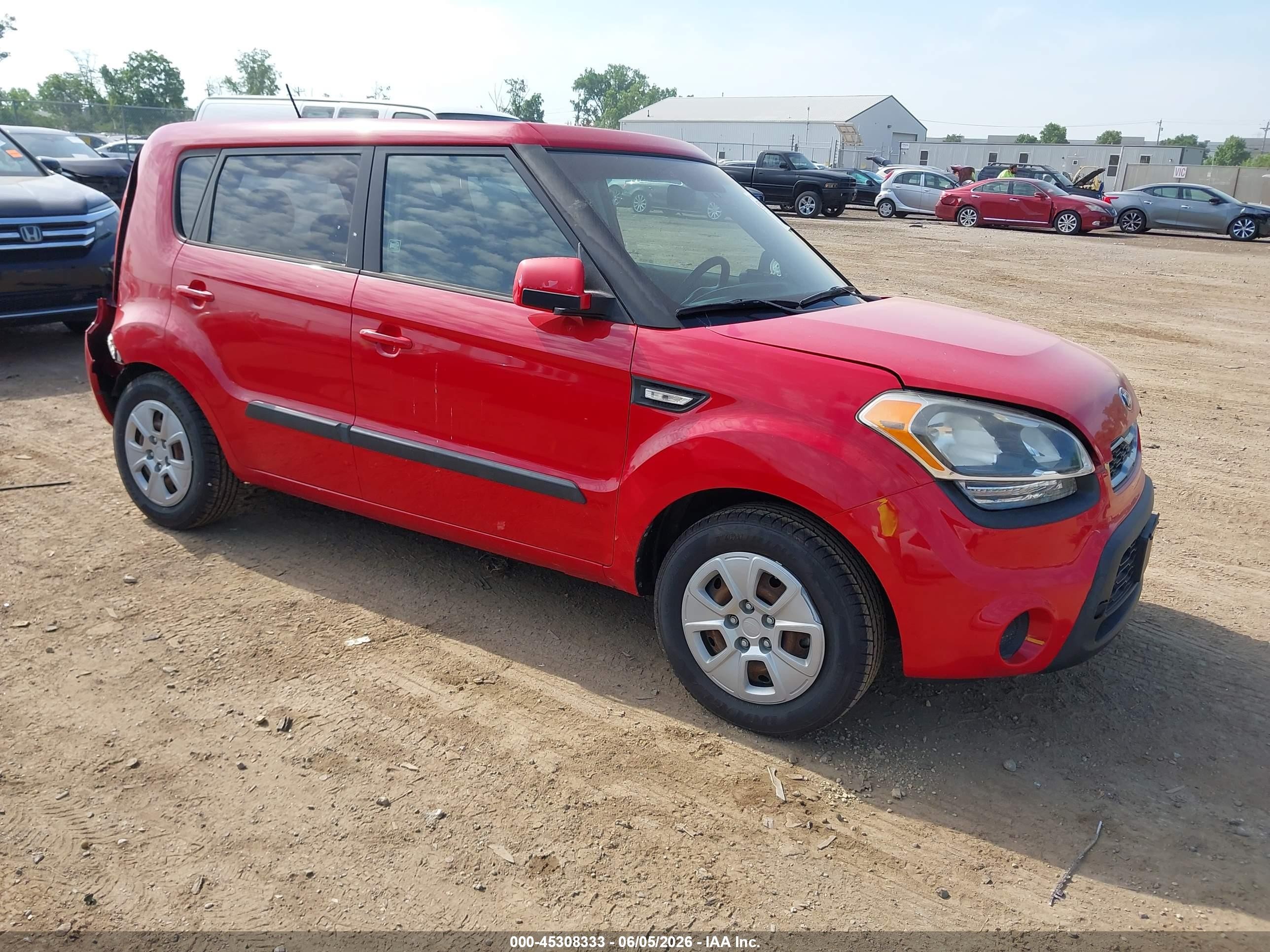 2013 Kia Soul Red vin: KNDJT2A59D7485902