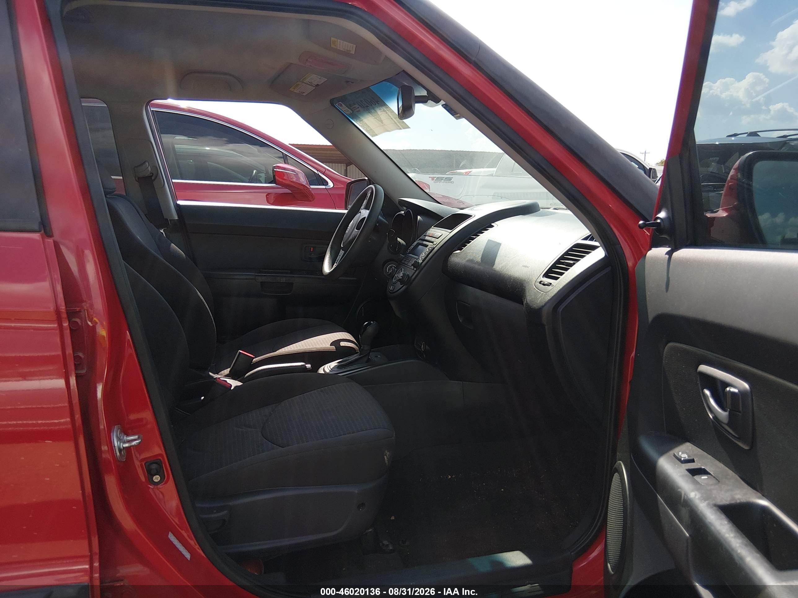 2013 Kia Soul   Red vin: KNDJT2A59D7496124