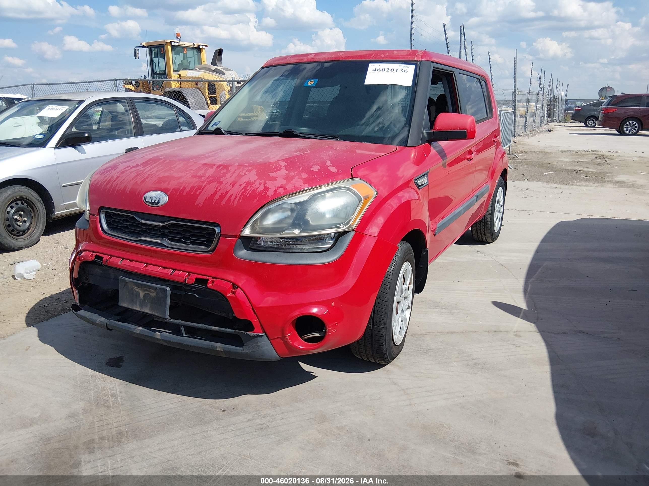 2013 Kia Soul   Red vin: KNDJT2A59D7496124