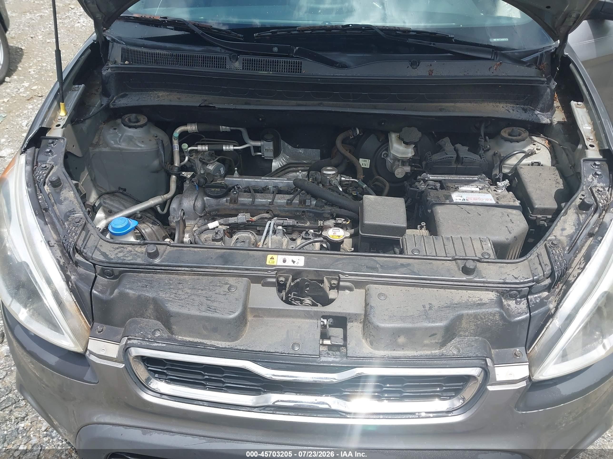 2013 Kia Soul   Gray vin: KNDJT2A59D7527291
