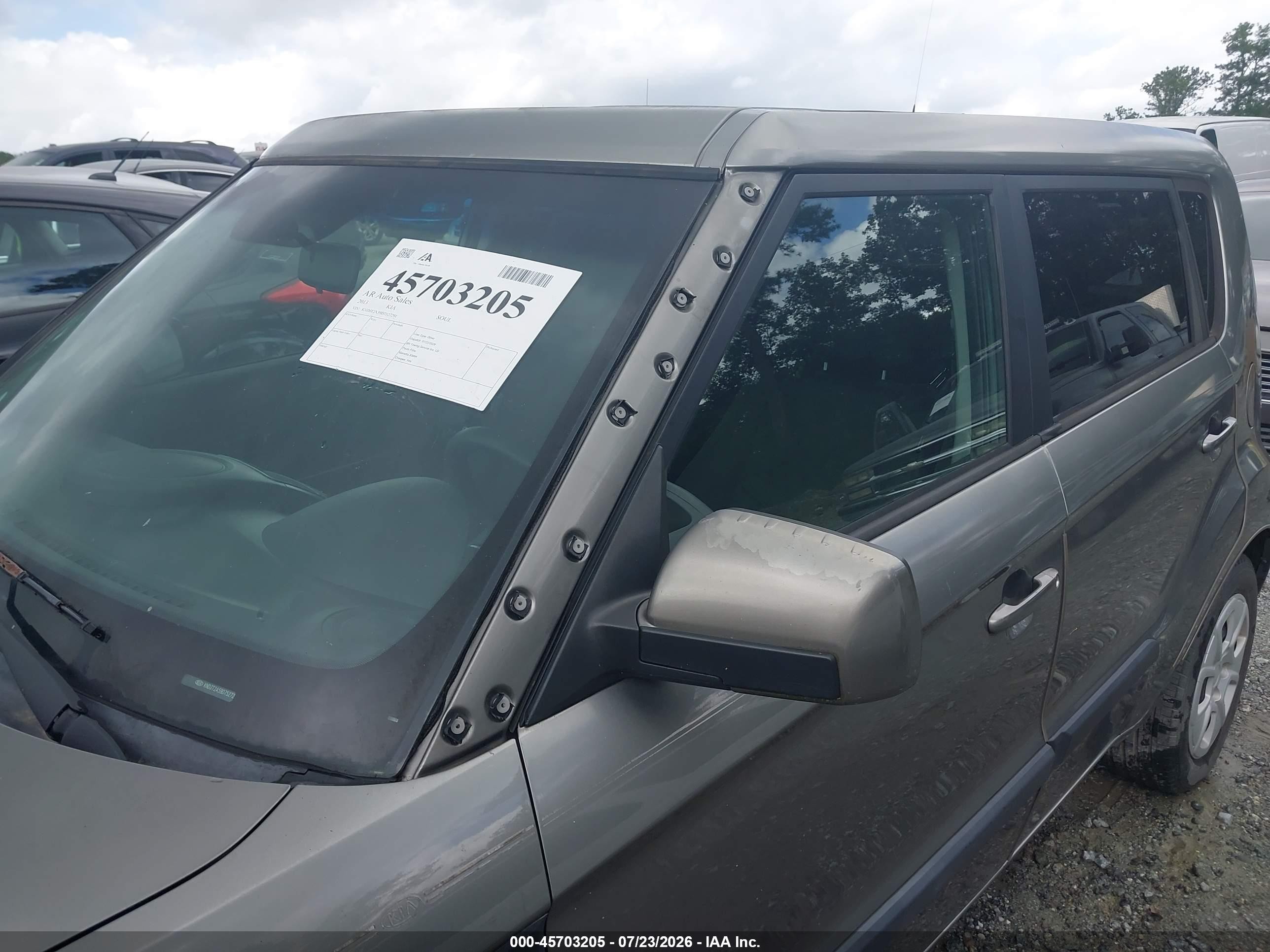 2013 Kia Soul   Gray vin: KNDJT2A59D7527291