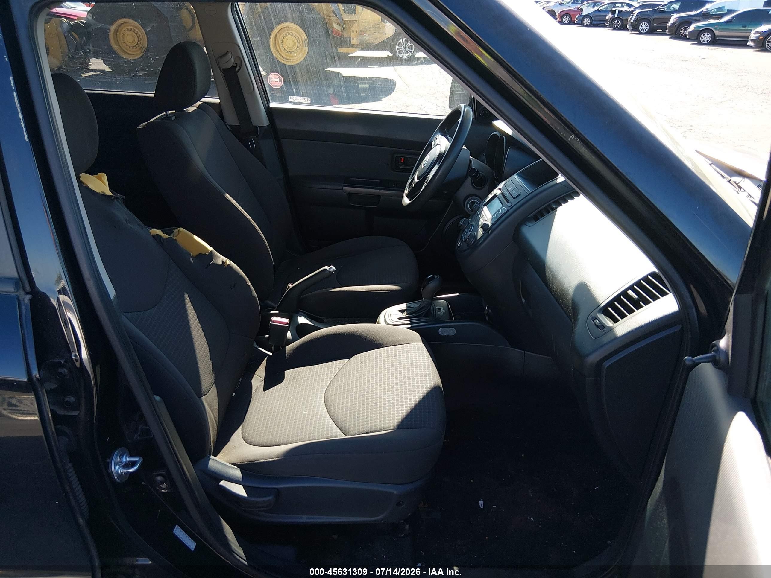 2013 Kia Soul   Черный vin: KNDJT2A59D7566320