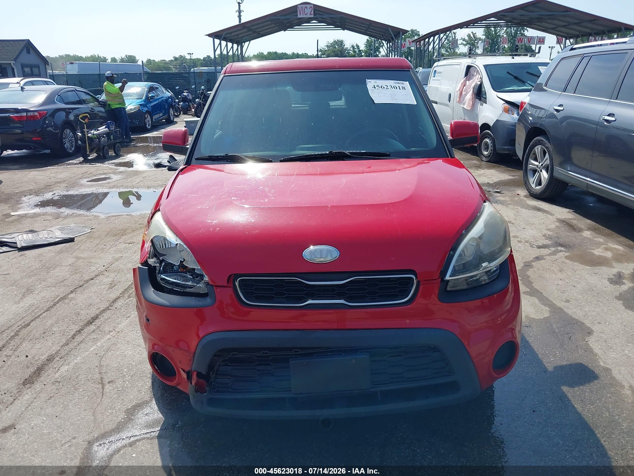 2013 Kia Soul Красный vin: KNDJT2A59D7596899