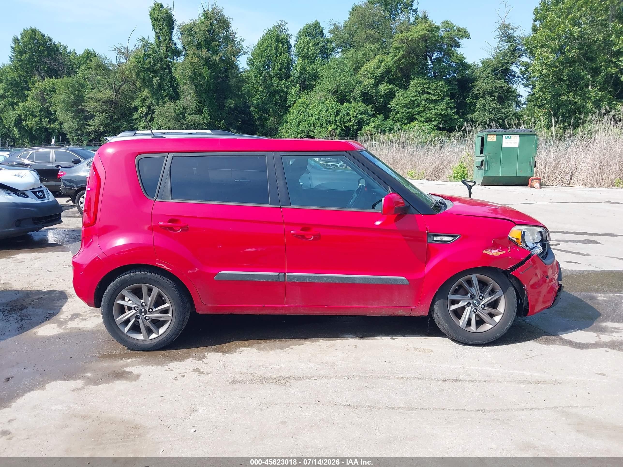 2013 Kia Soul Красный vin: KNDJT2A59D7596899