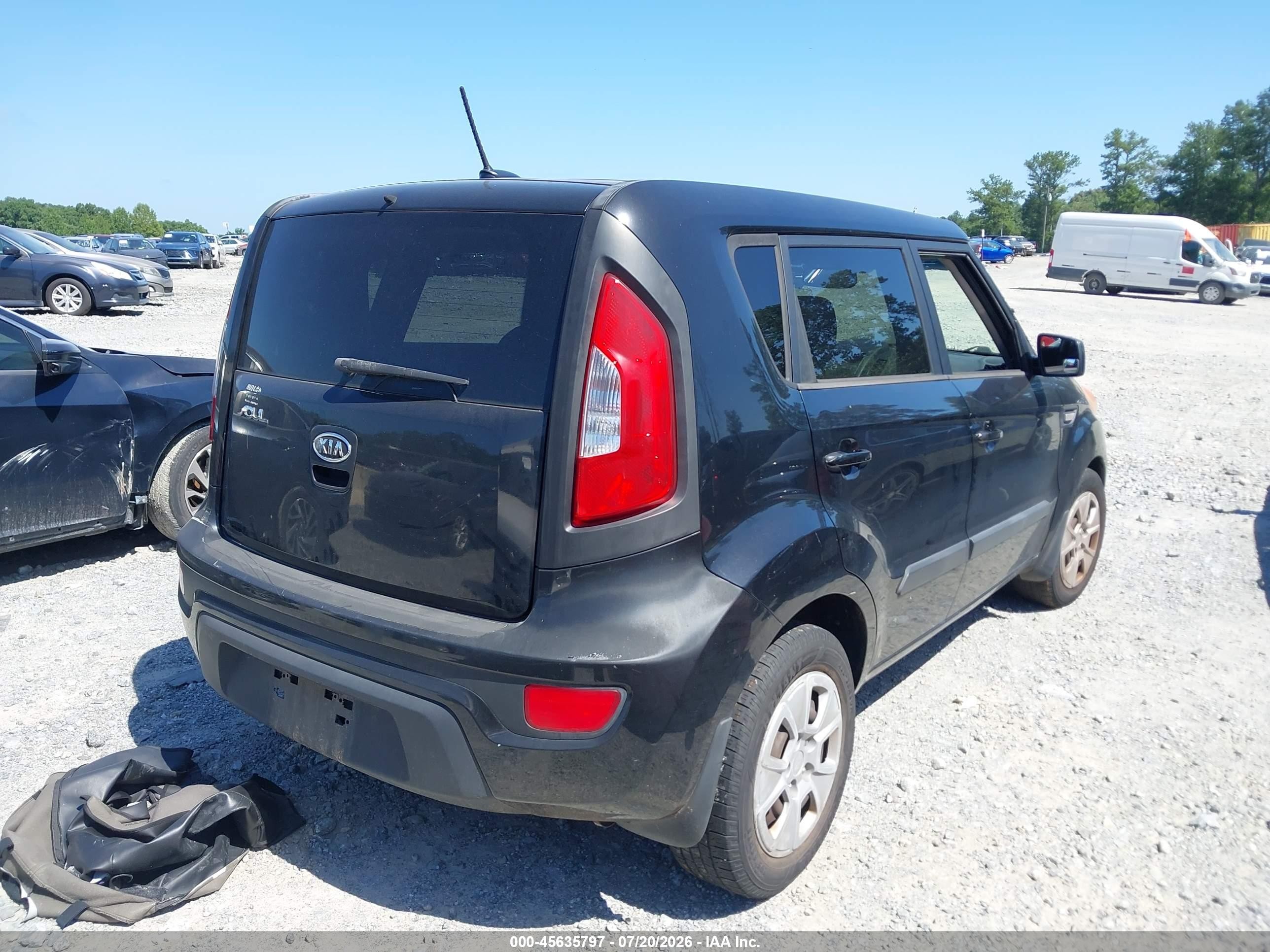 2012 Kia Soul   Black vin: KNDJT2A5XC7464300