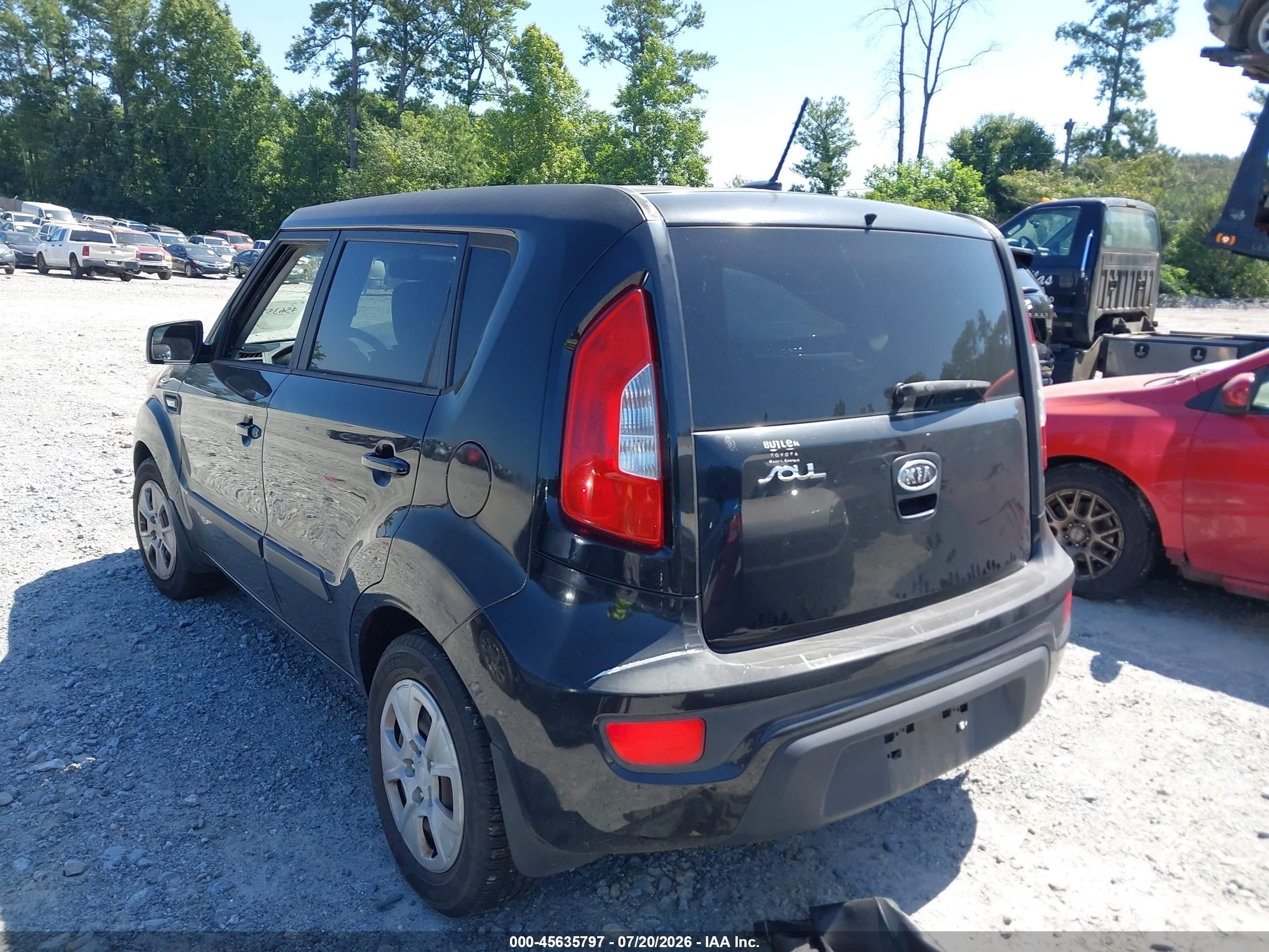2012 Kia Soul   Black vin: KNDJT2A5XC7464300