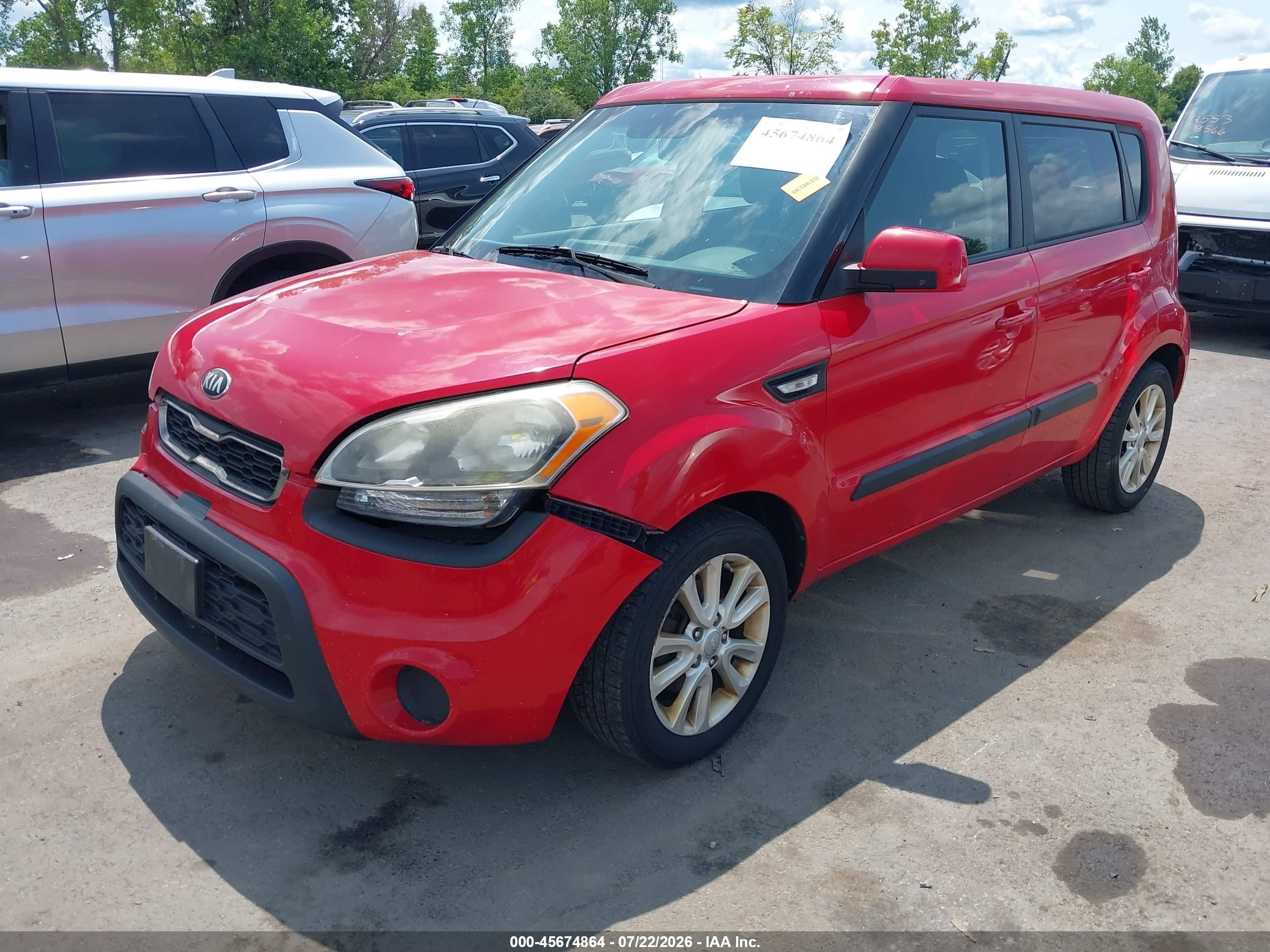 2013 Kia Soul   Red vin: KNDJT2A5XD7633264