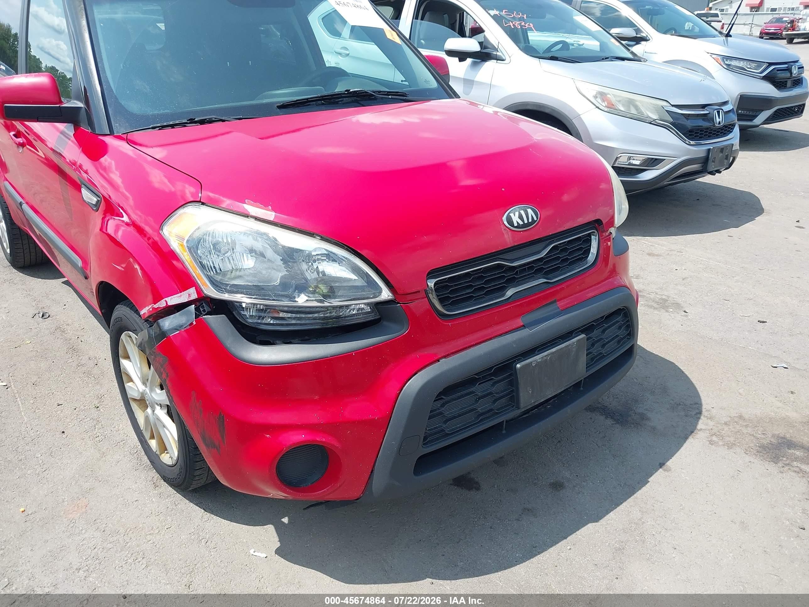 2013 Kia Soul   Red vin: KNDJT2A5XD7633264