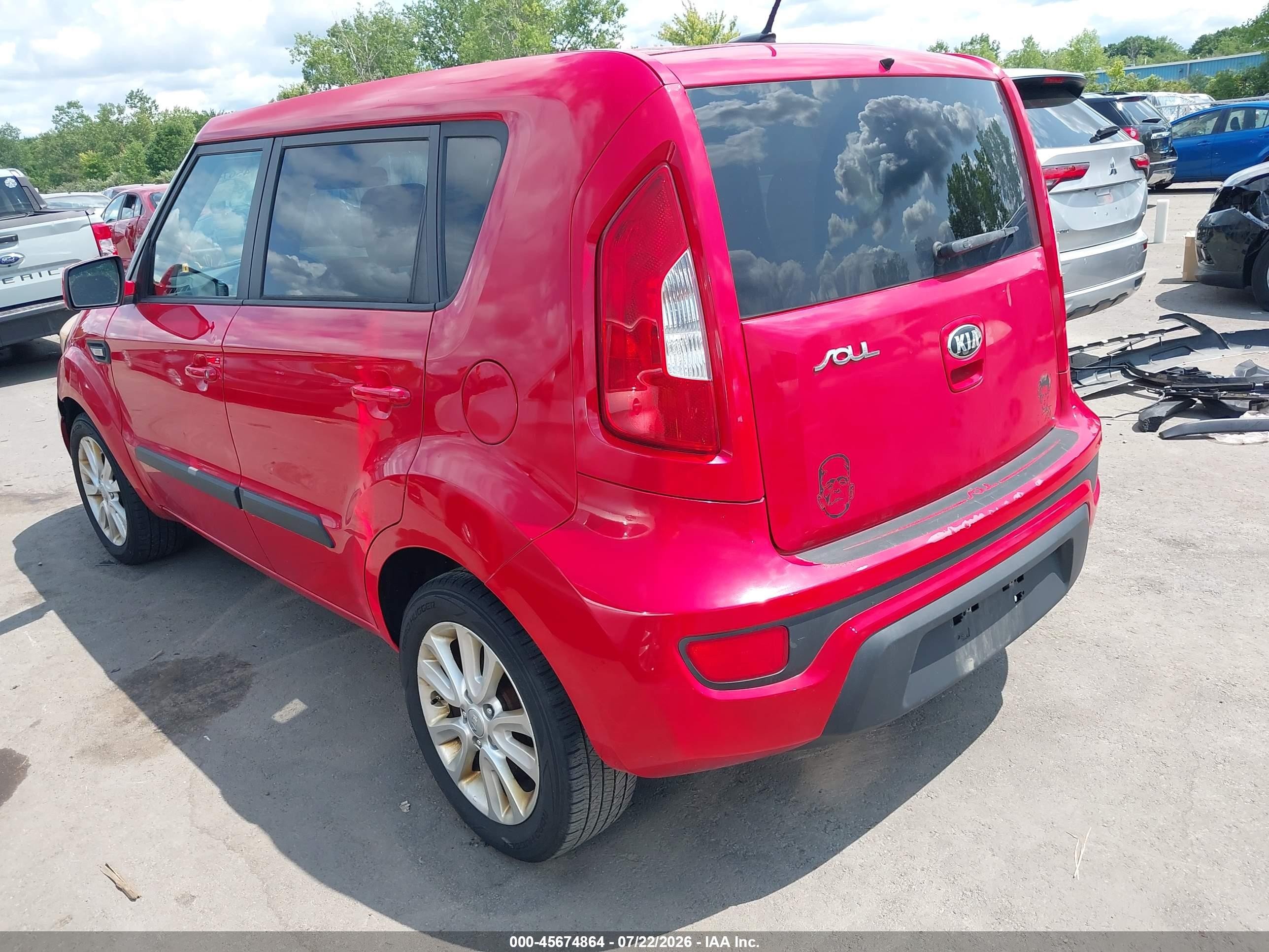 2013 Kia Soul   Red vin: KNDJT2A5XD7633264