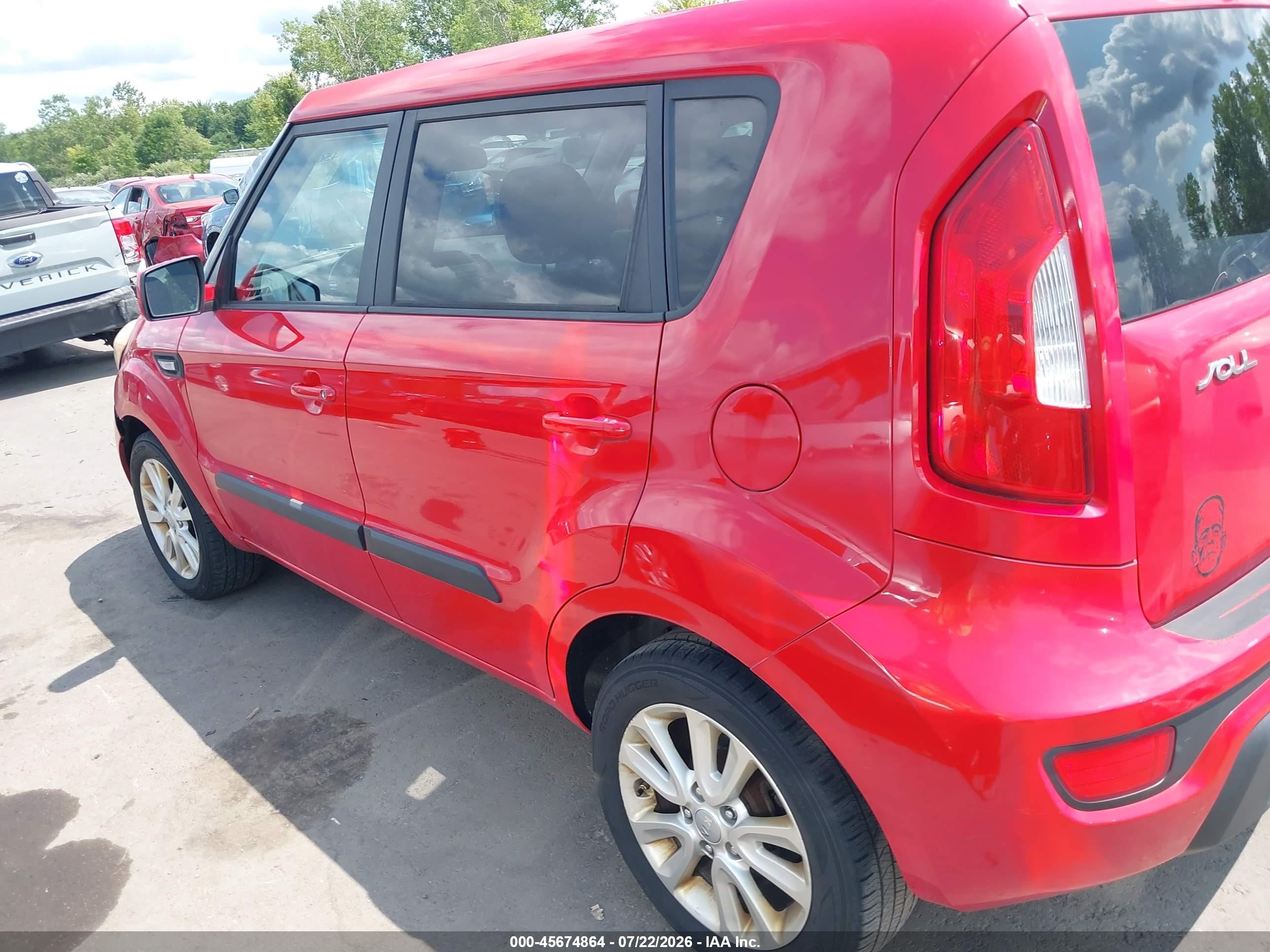 2013 Kia Soul   Red vin: KNDJT2A5XD7633264