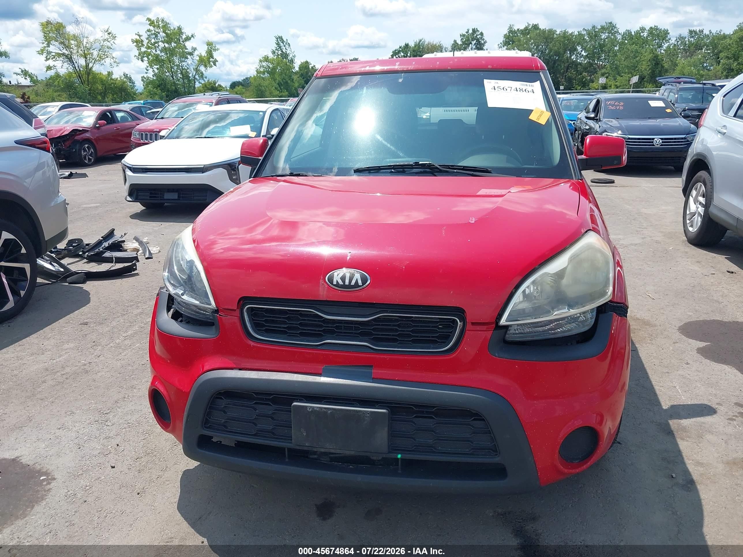 2013 Kia Soul   Red vin: KNDJT2A5XD7633264