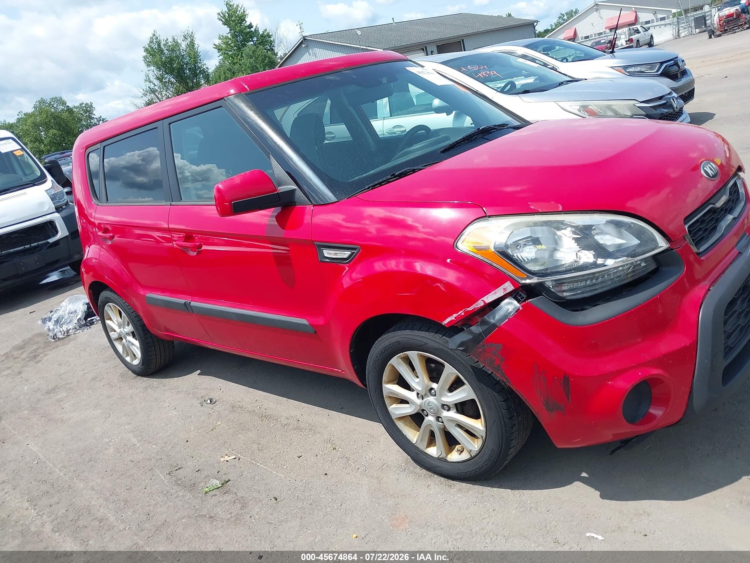 2013 Kia Soul   Red vin: KNDJT2A5XD7633264