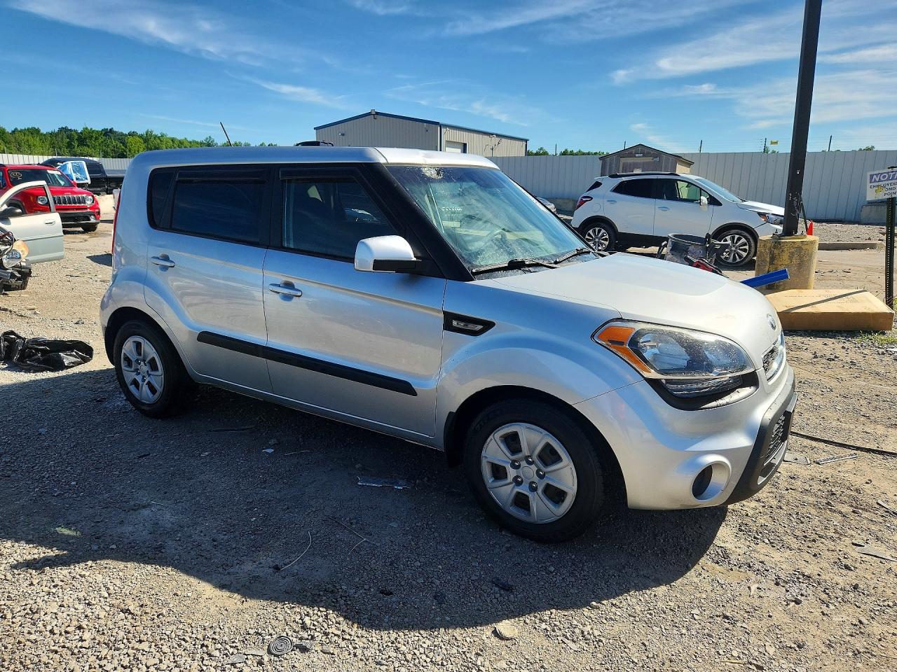 2013 Kia Soul Base Gray vin: KNDJT2A5XD7758944