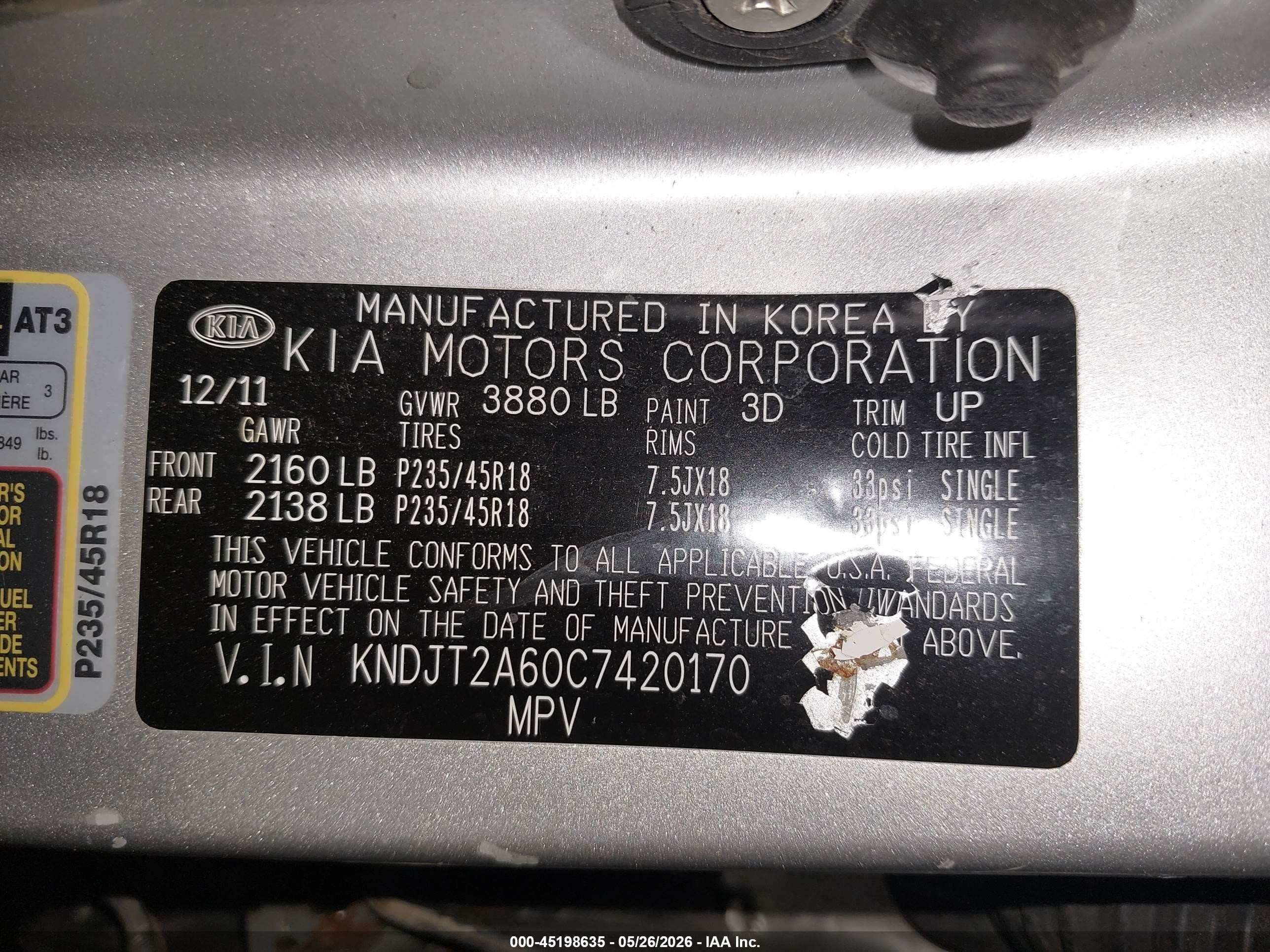 2012 Kia Soul ! Silver vin: KNDJT2A60C7420170