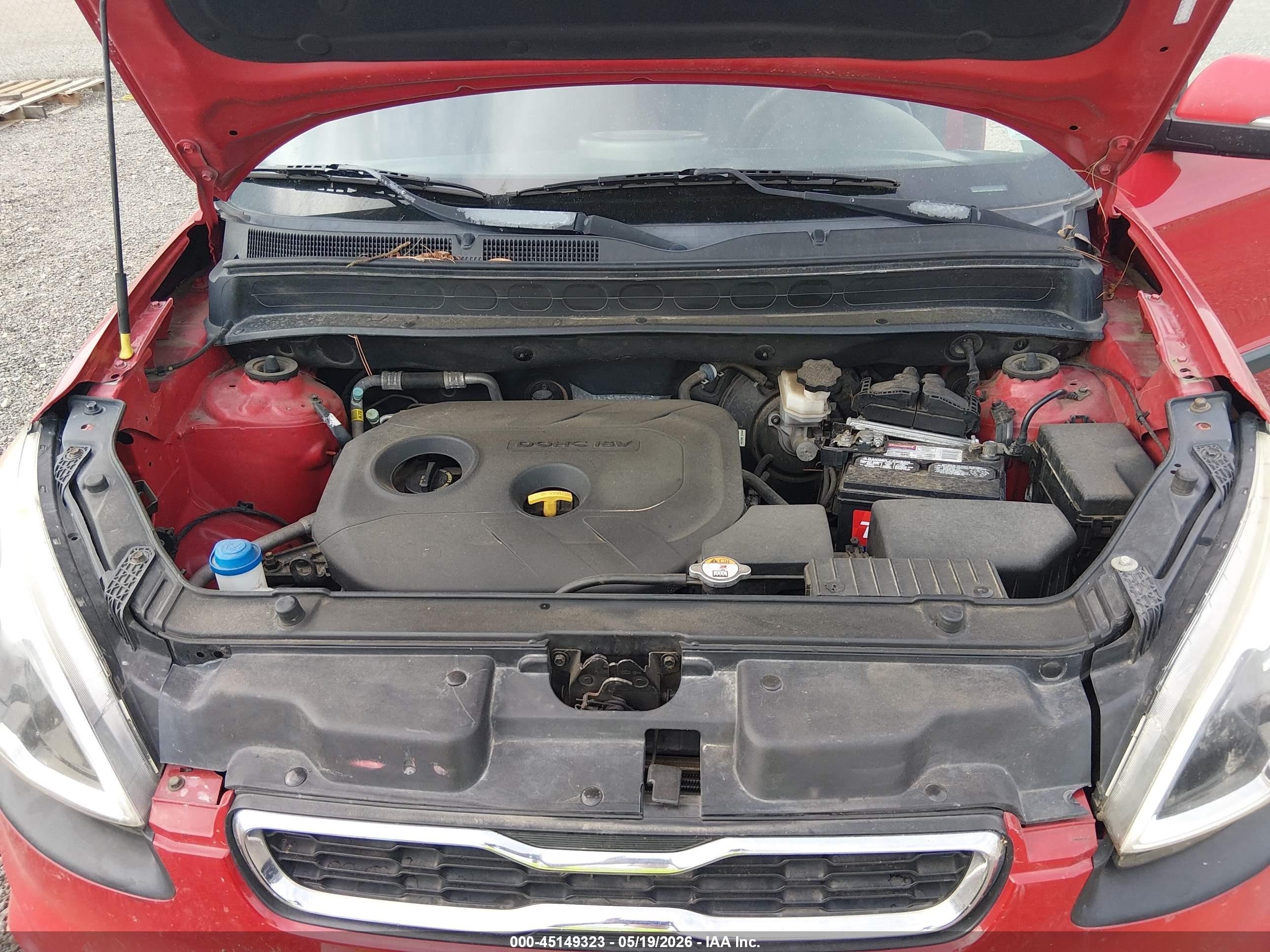 2012 Kia Soul + Красный vin: KNDJT2A60C7462726