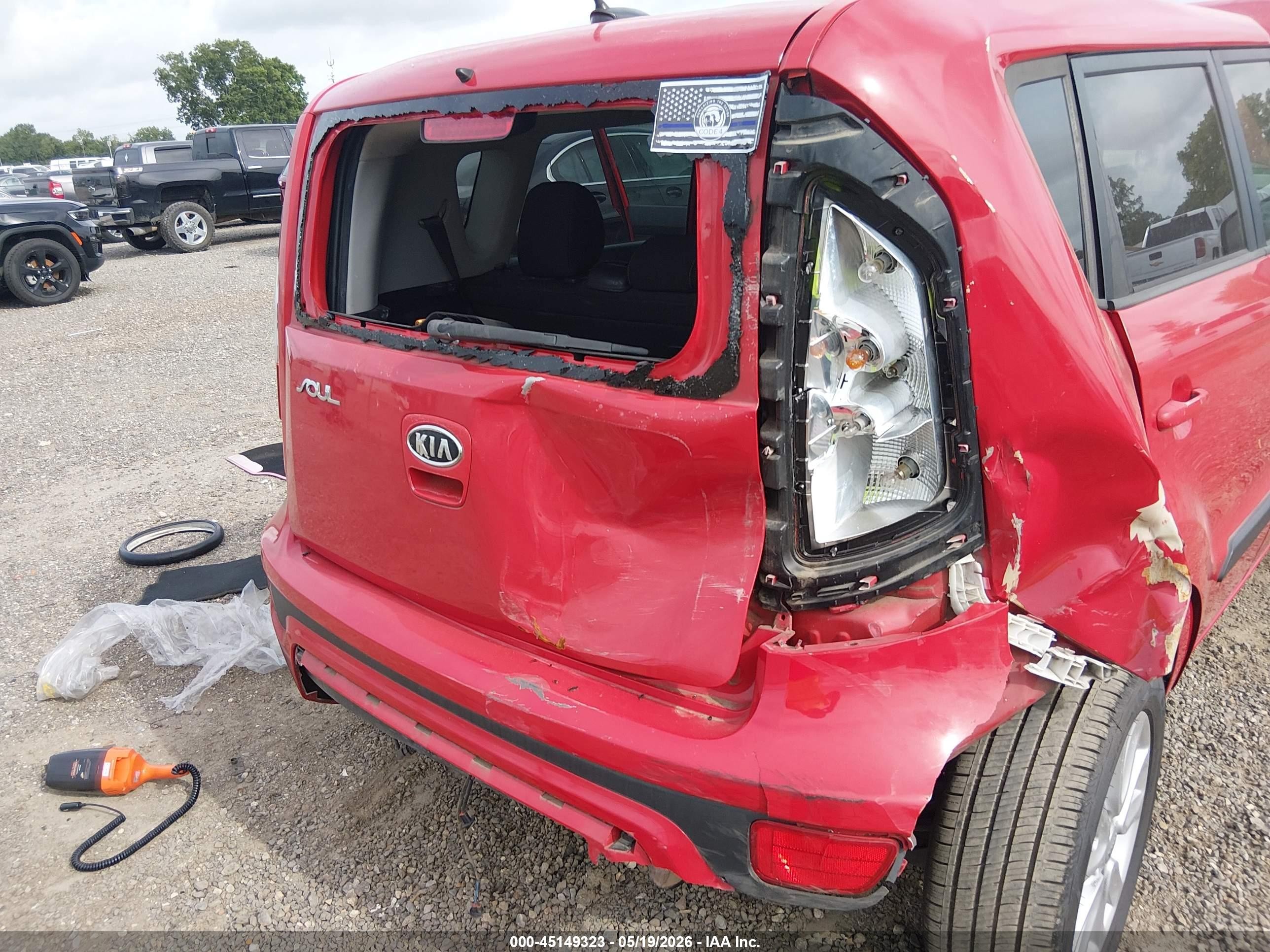 2012 Kia Soul + Красный vin: KNDJT2A60C7462726
