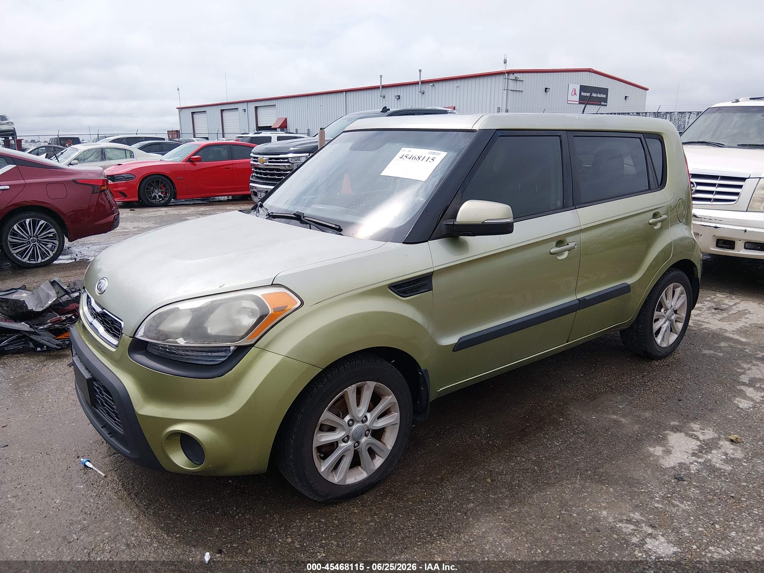 2012 Kia Soul + Зеленый vin: KNDJT2A60C7468610