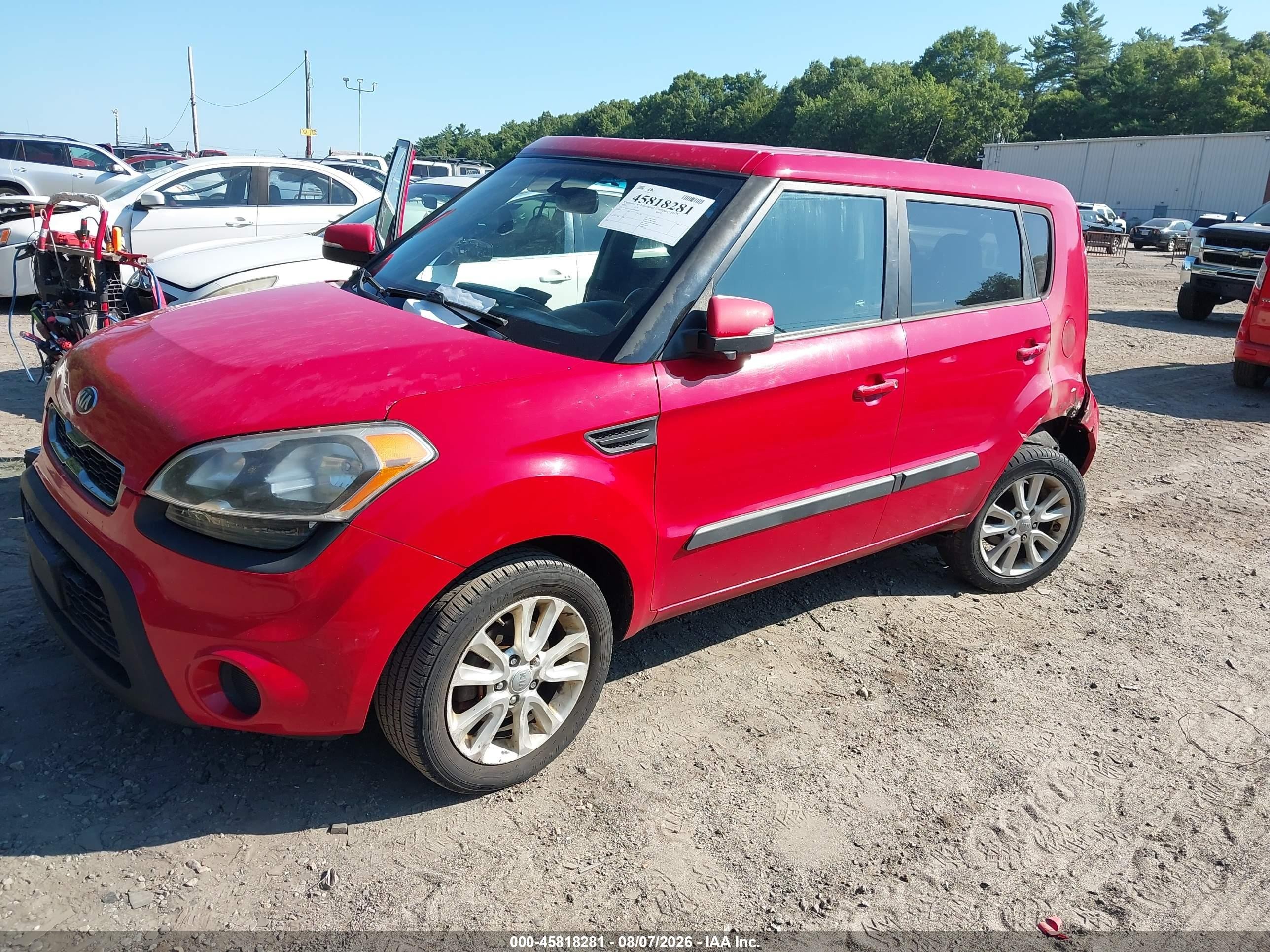 2013 Kia Soul + Red vin: KNDJT2A60D7550502