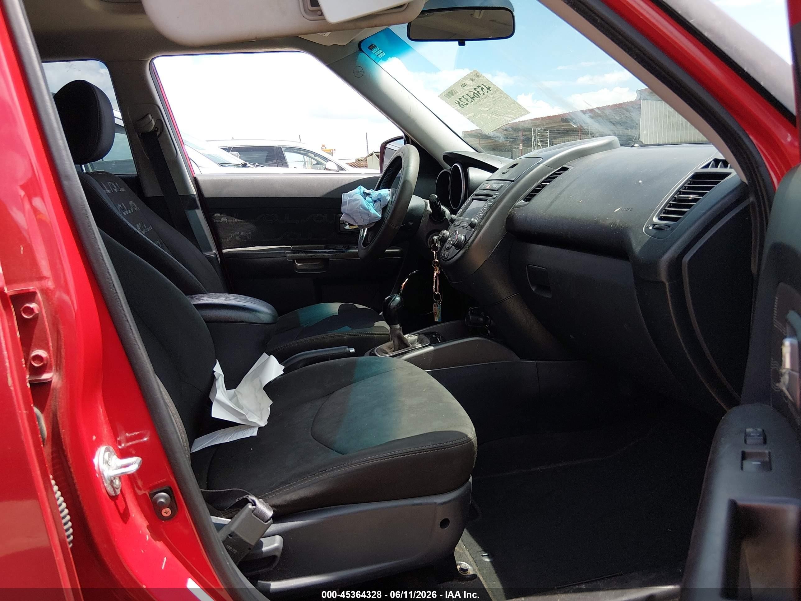 2013 Kia Soul + Красный vin: KNDJT2A60D7566196