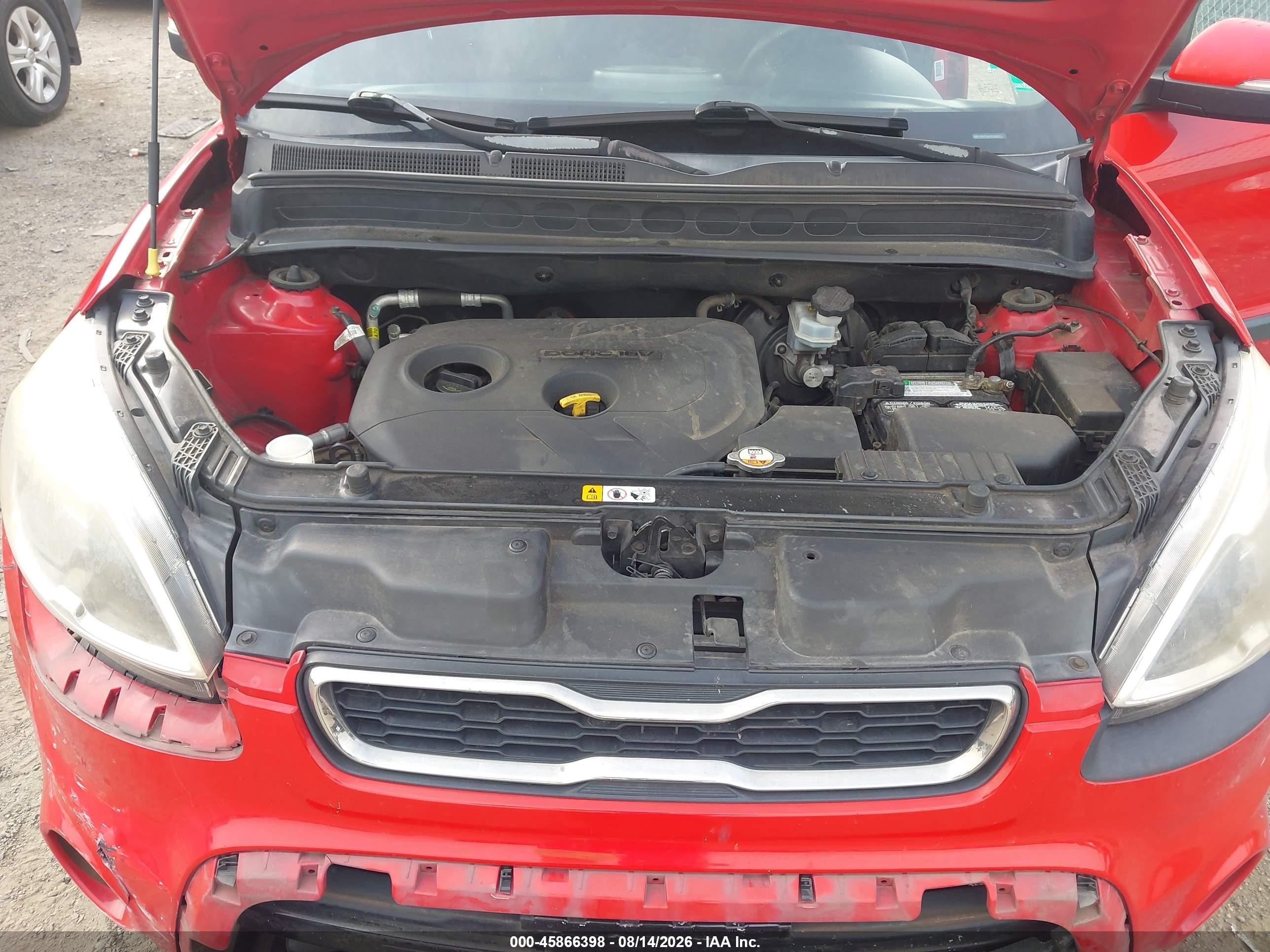 2013 Kia Soul + Красный vin: KNDJT2A60D7609077