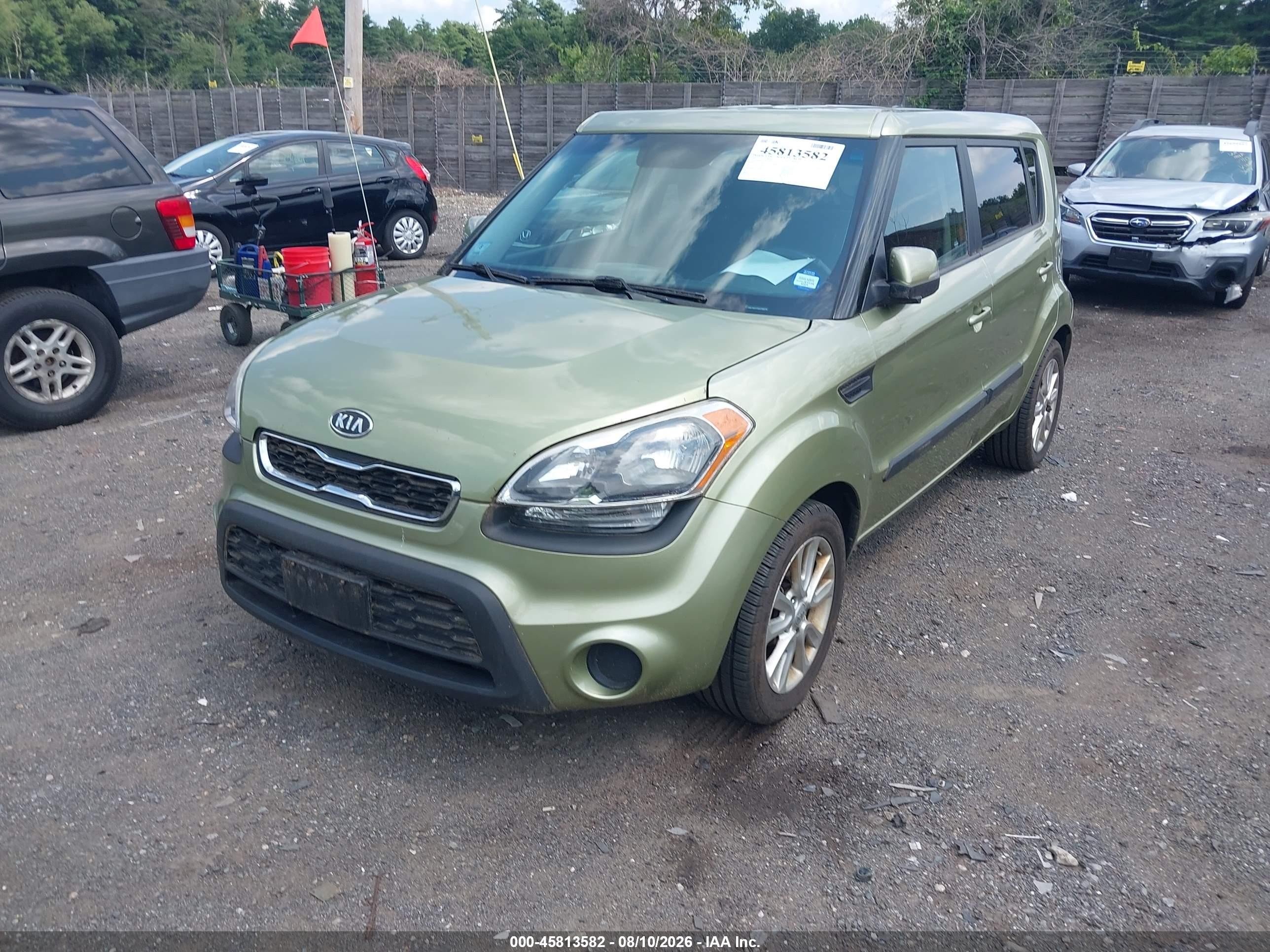 2012 Kia Soul + Green vin: KNDJT2A61C7399779