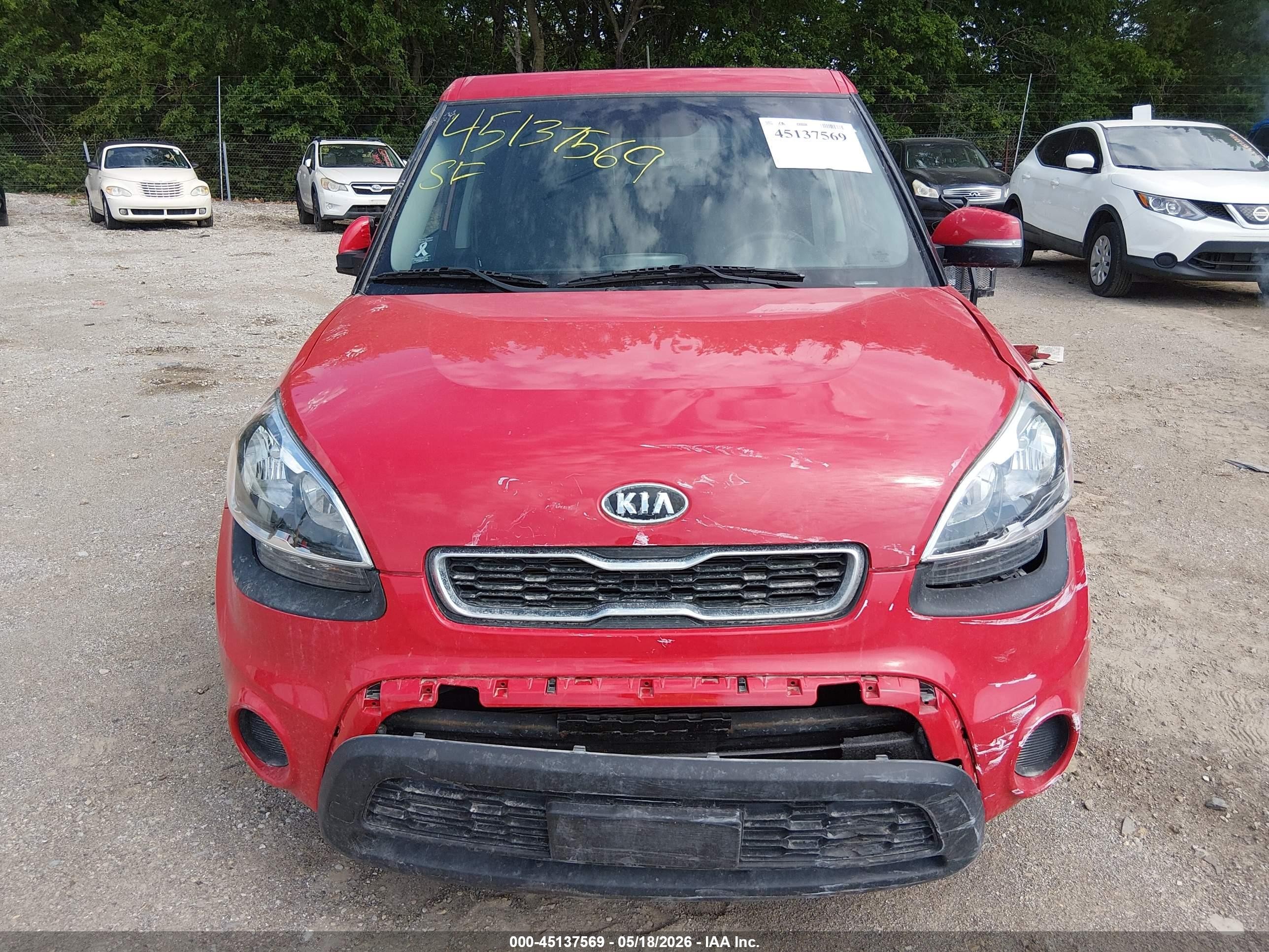 2012 Kia Soul + Красный vin: KNDJT2A61C7450990