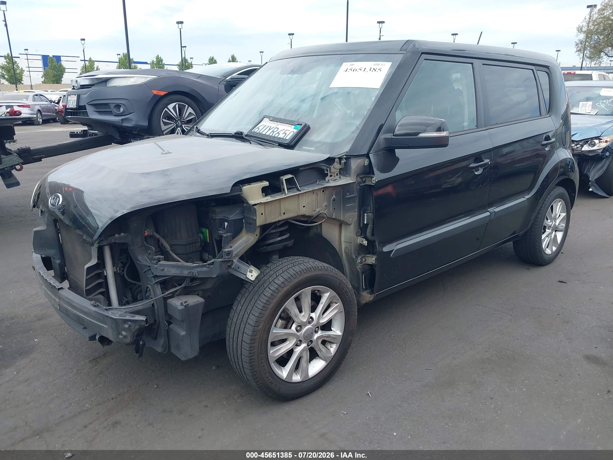 2012 Kia Soul + Черный vin: KNDJT2A61C7742865