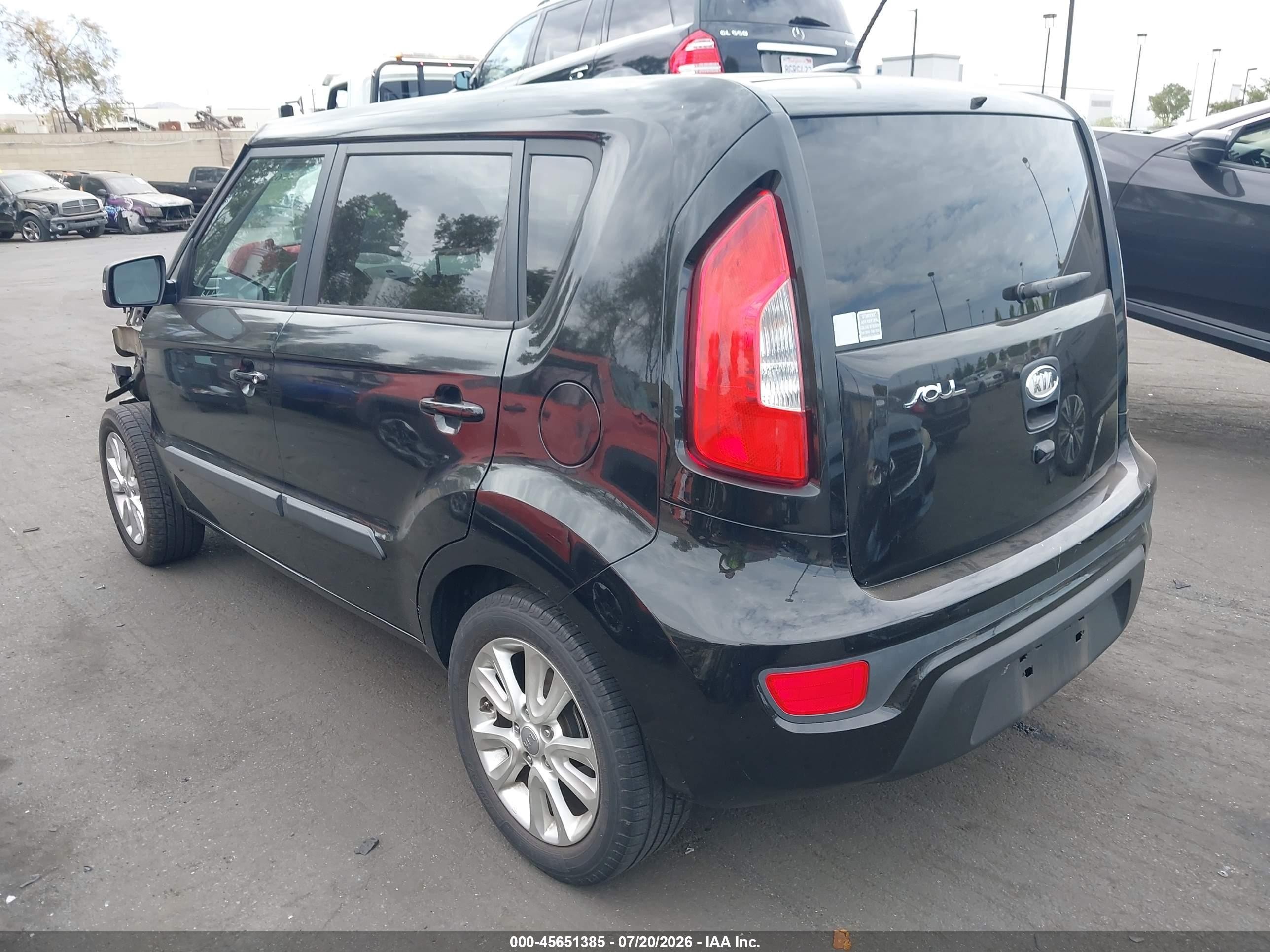 2012 Kia Soul + Черный vin: KNDJT2A61C7742865