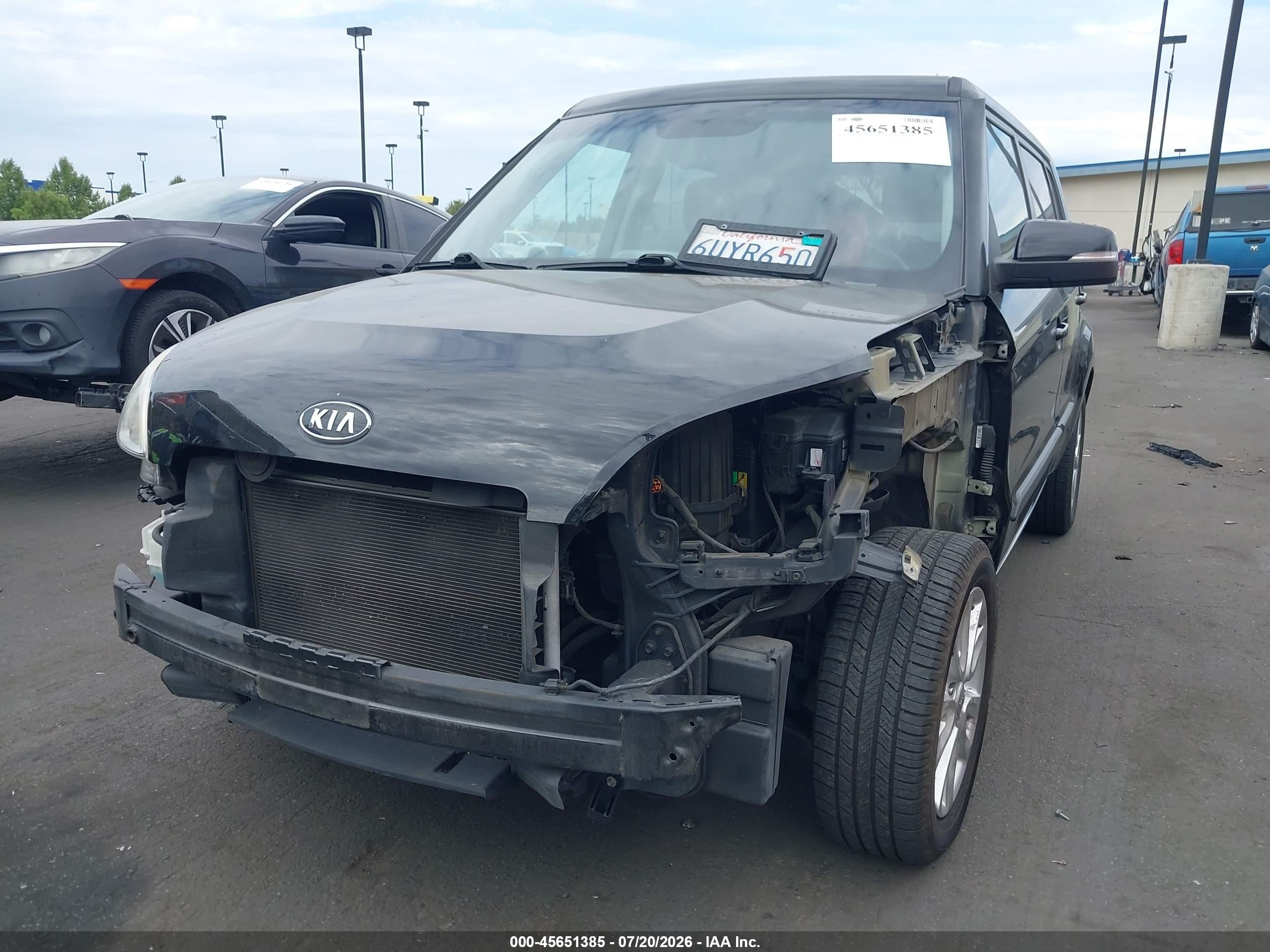 2012 Kia Soul + Черный vin: KNDJT2A61C7742865