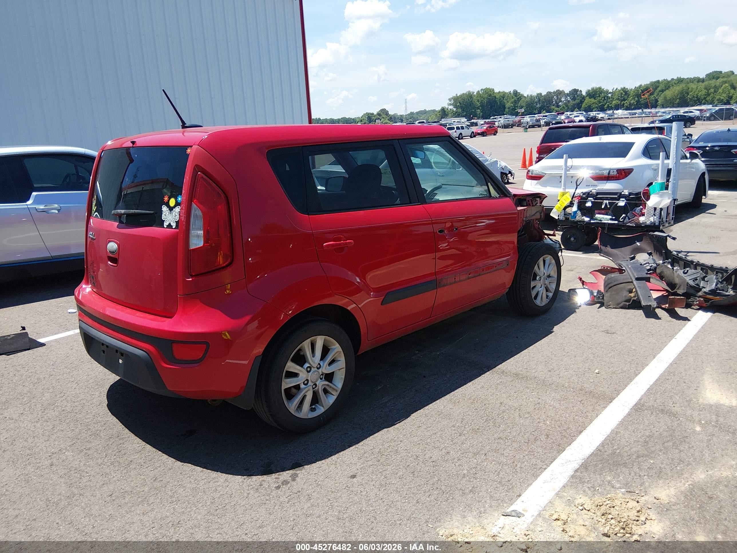 2013 Kia Soul + Красный vin: KNDJT2A61D7598638