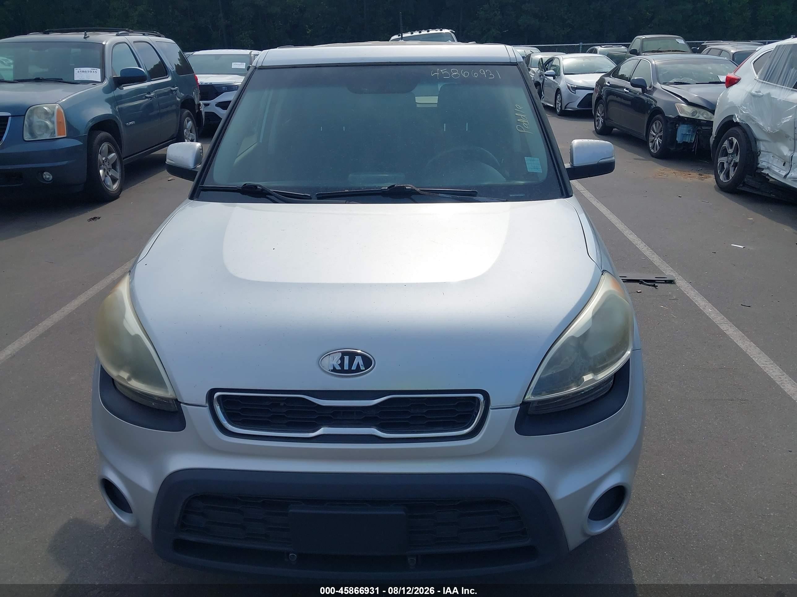 2012 Kia Soul + Серебряный vin: KNDJT2A62C7379346