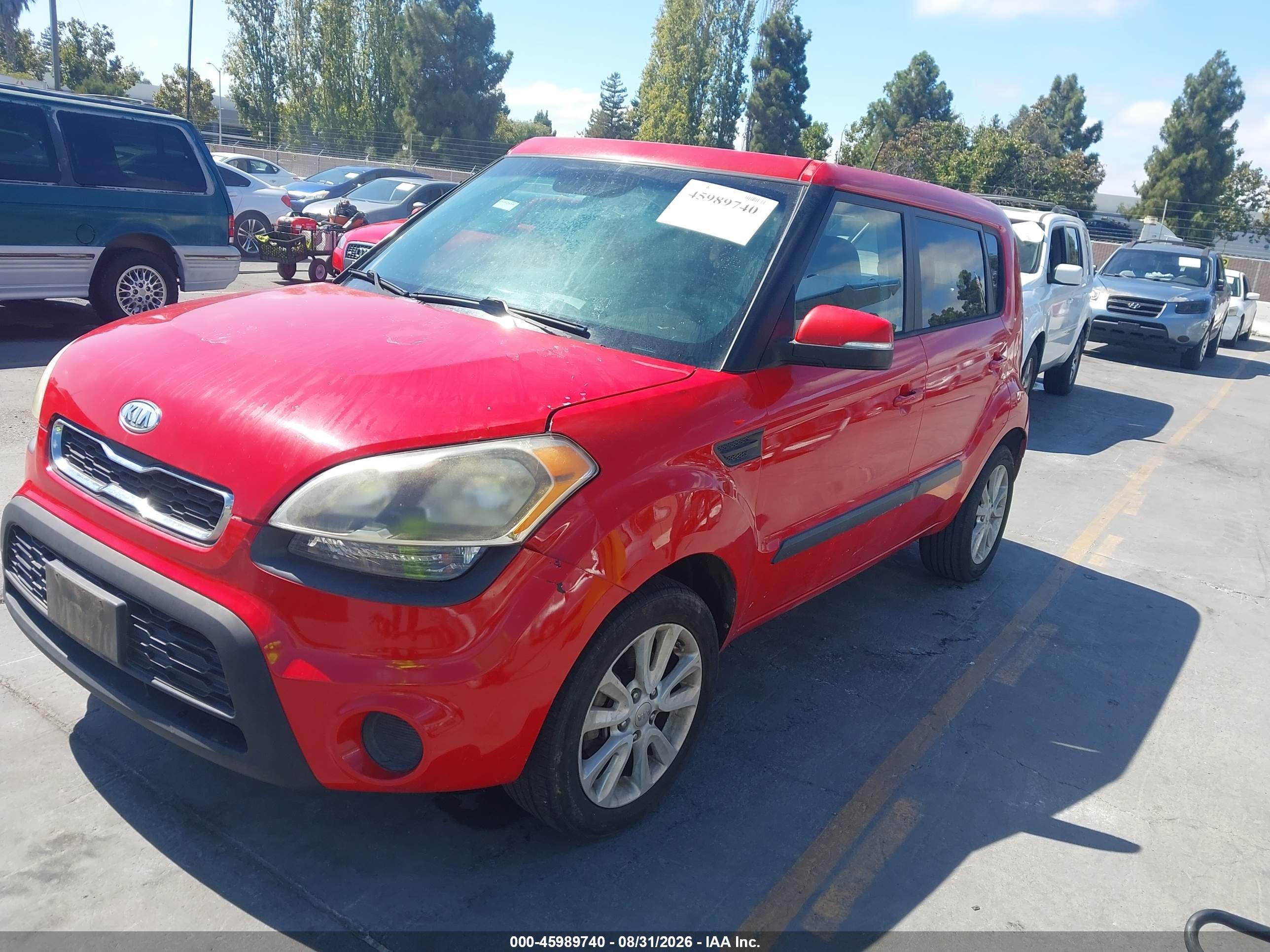 2012 Kia Soul + Red vin: KNDJT2A62C7458306