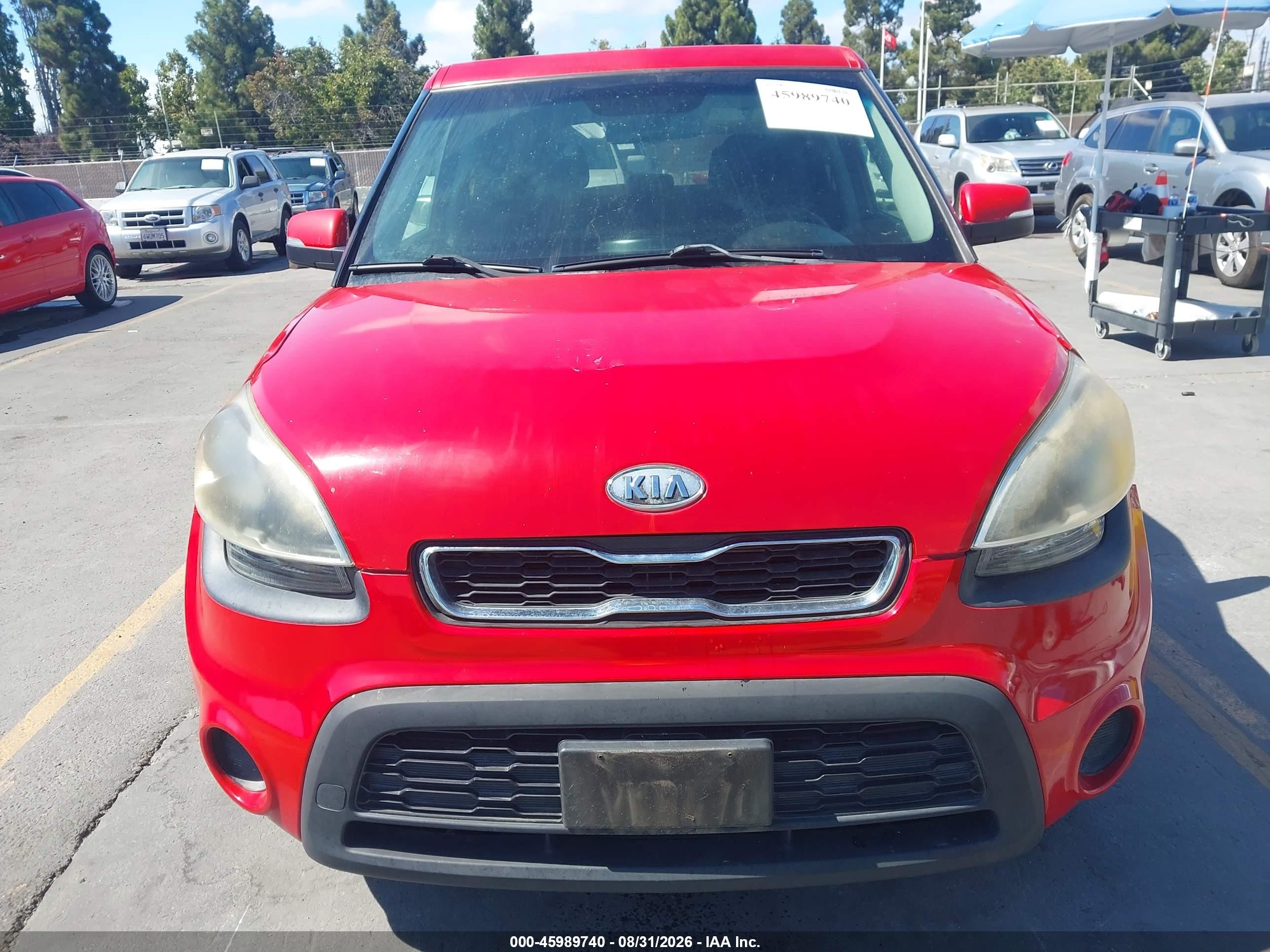 2012 Kia Soul + Red vin: KNDJT2A62C7458306