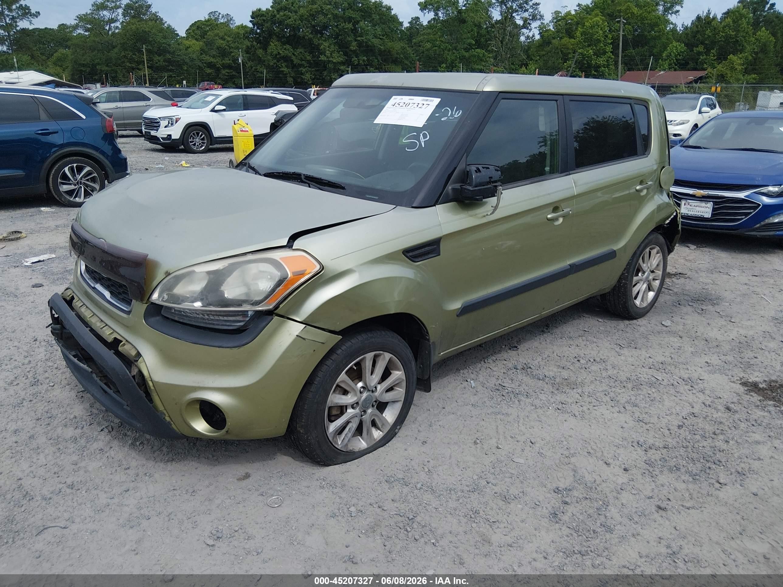 2012 Kia Soul + Green vin: KNDJT2A63C7443331