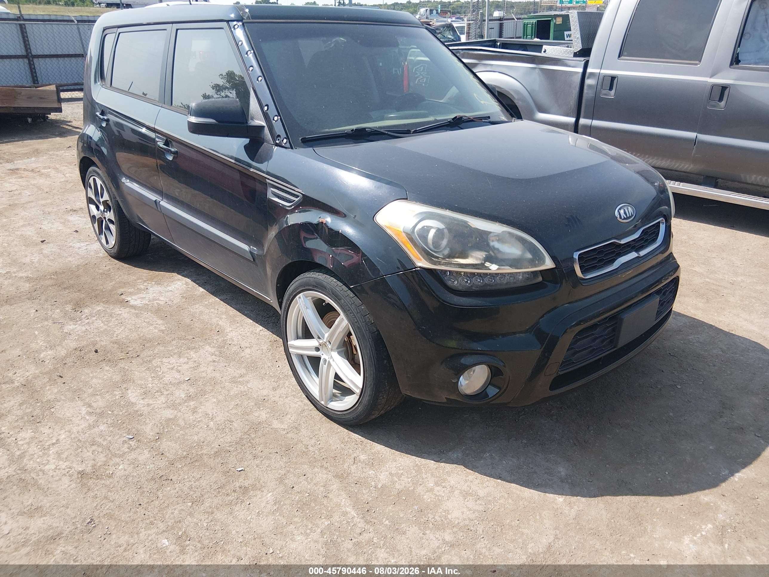 2012 Kia Soul ! Черный vin: KNDJT2A63C7447637