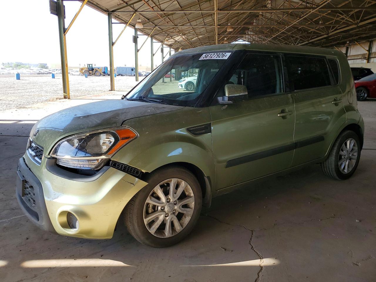 2013 Kia Soul + Green vin: KNDJT2A63D7528848