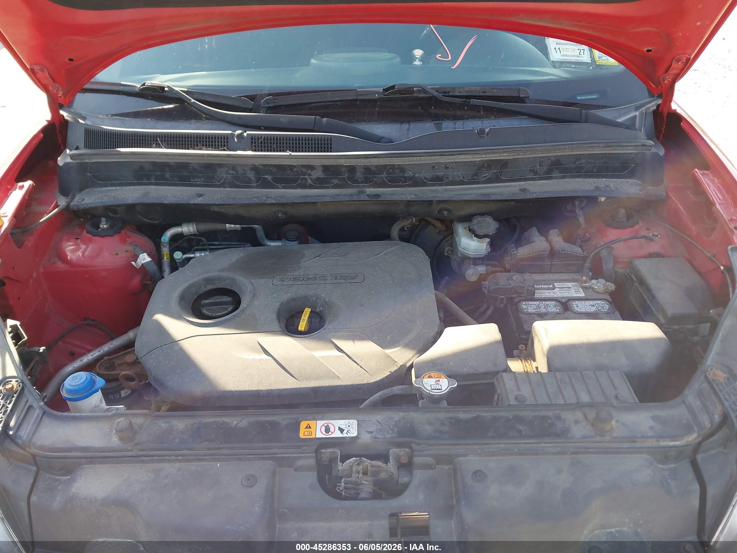 2013 Kia Soul + Красный vin: KNDJT2A63D7592842