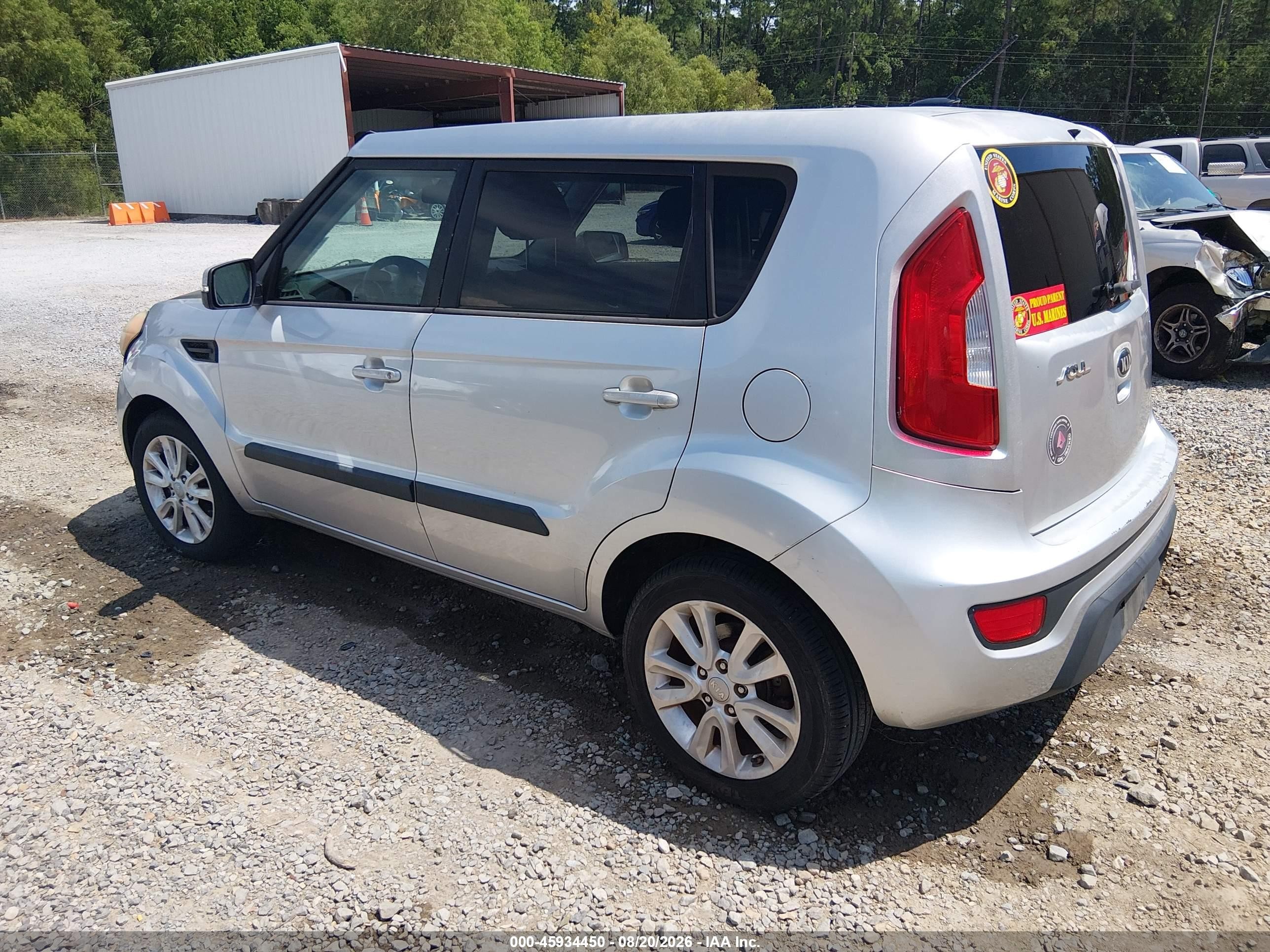 2013 Kia Soul + Gray vin: KNDJT2A64D7505935