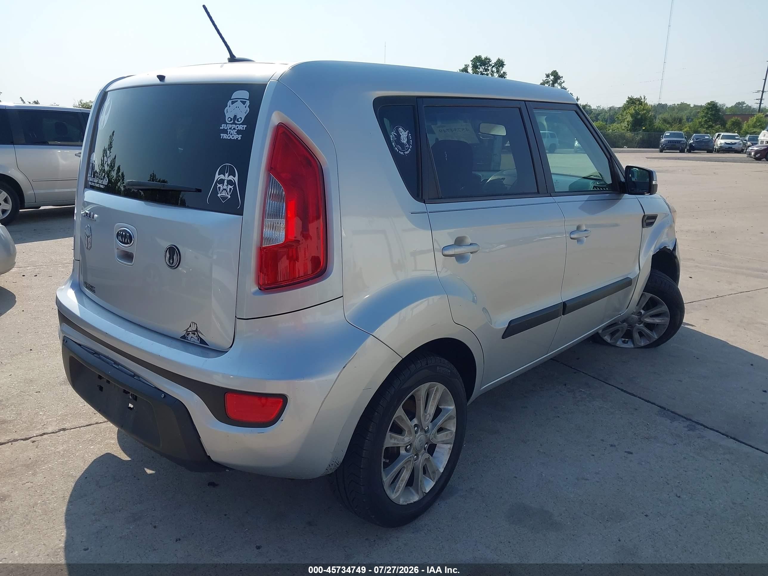 2012 Kia Soul + Silver vin: KNDJT2A65C7376859