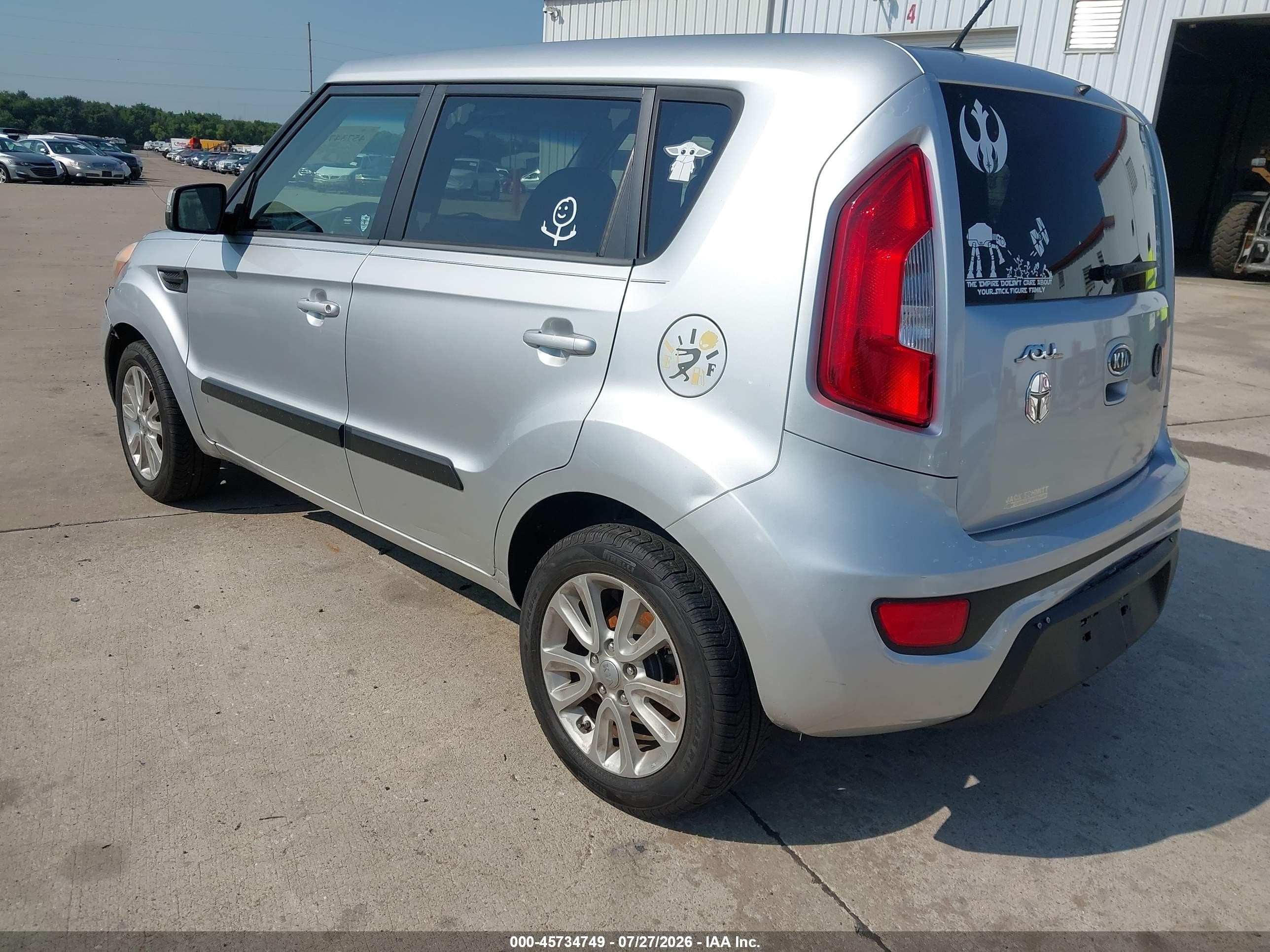 2012 Kia Soul + Silver vin: KNDJT2A65C7376859