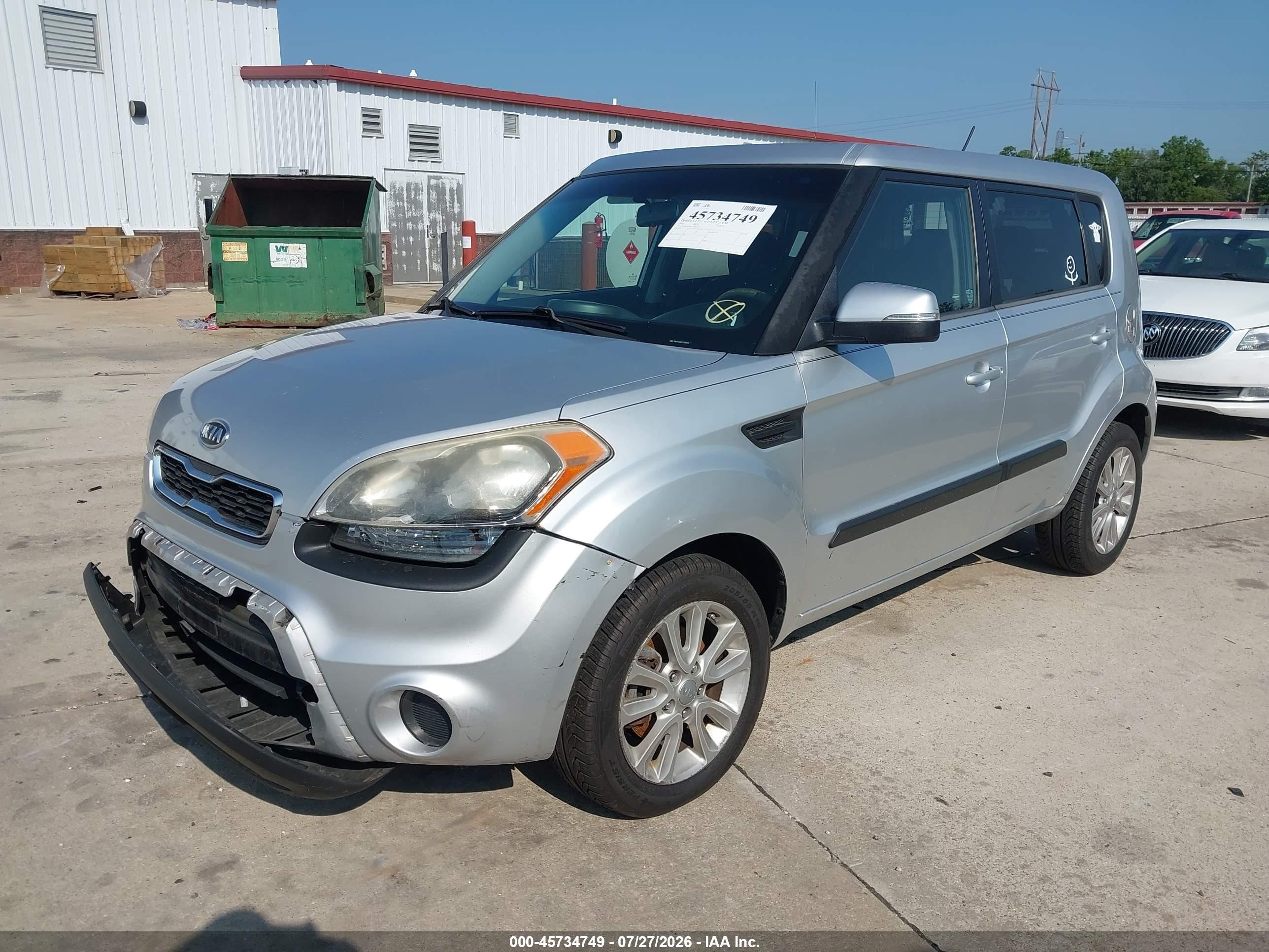 2012 Kia Soul + Silver vin: KNDJT2A65C7376859