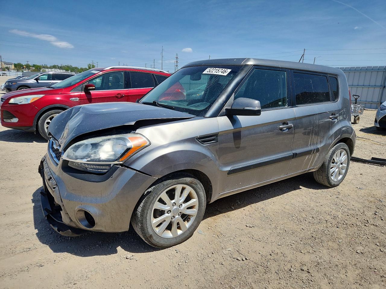 2012 Kia Soul Sw Gray vin: KNDJT2A65C7428880