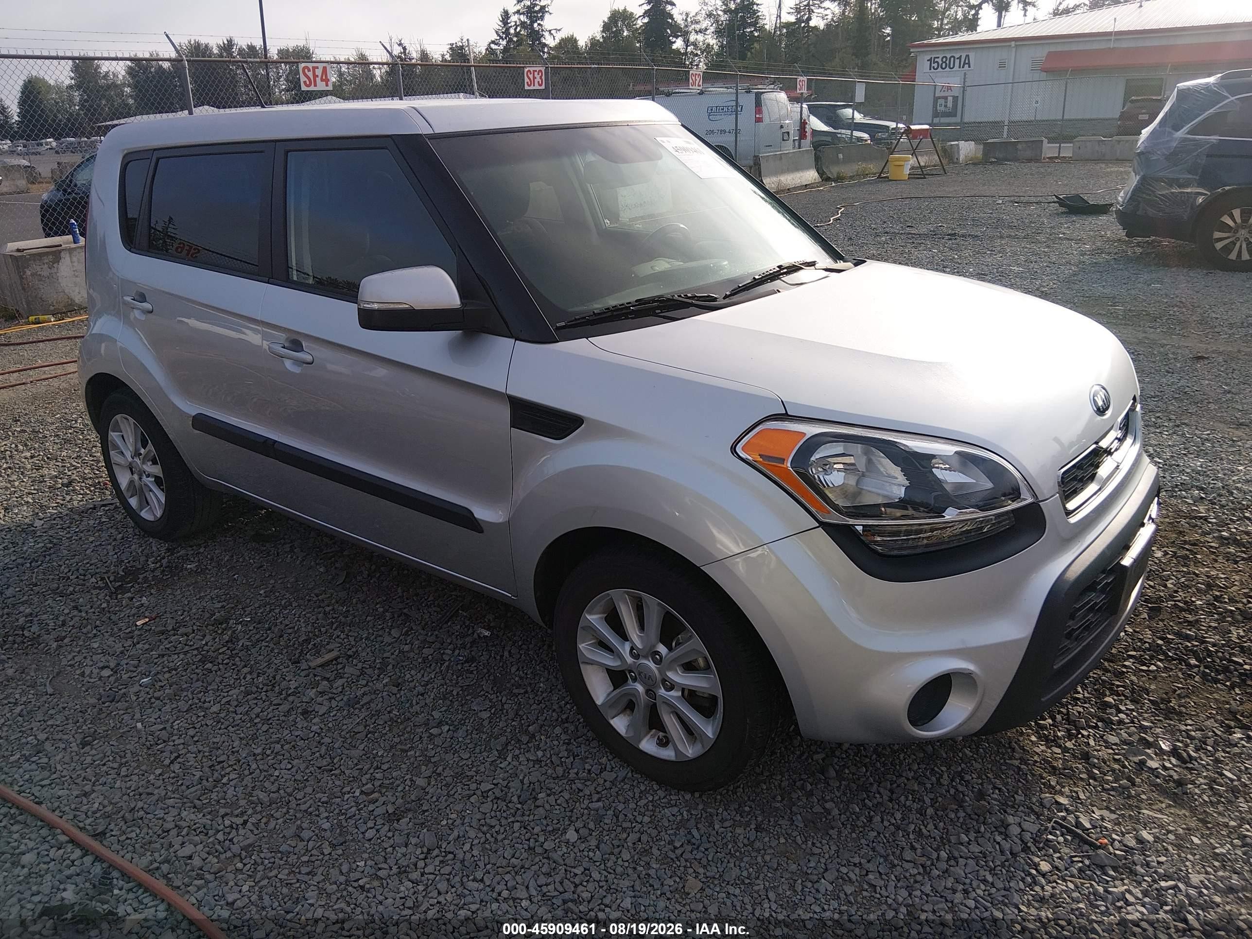 2013 Kia Soul + Серебряный vin: KNDJT2A65D7486926