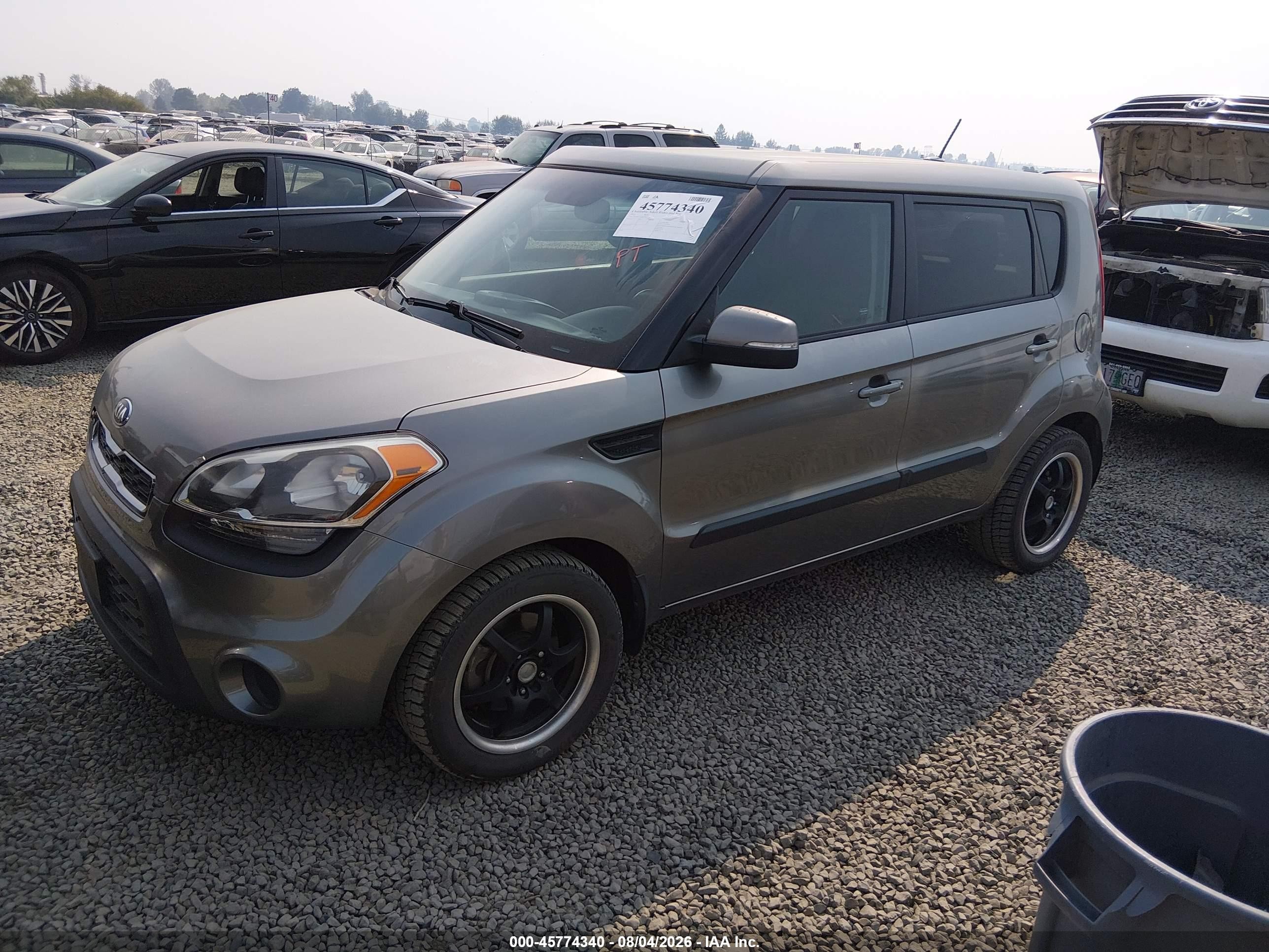 2013 Kia Soul + Gray vin: KNDJT2A65D7503854