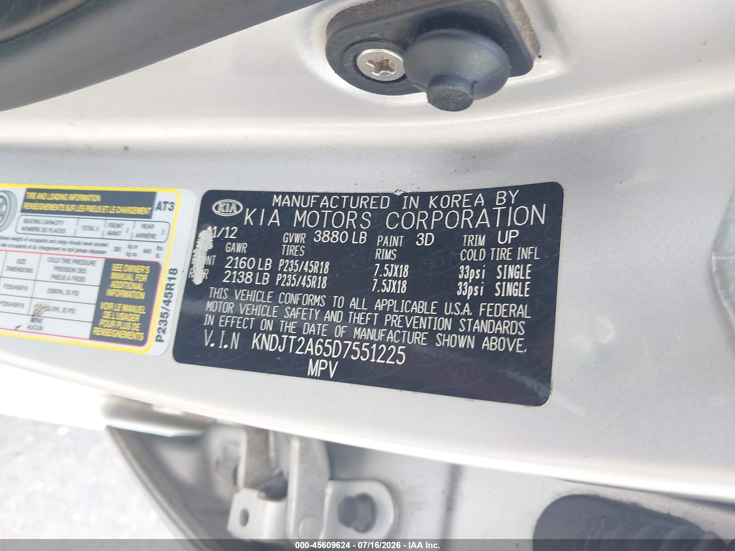 2013 Kia Soul ! Silver vin: KNDJT2A65D7551225
