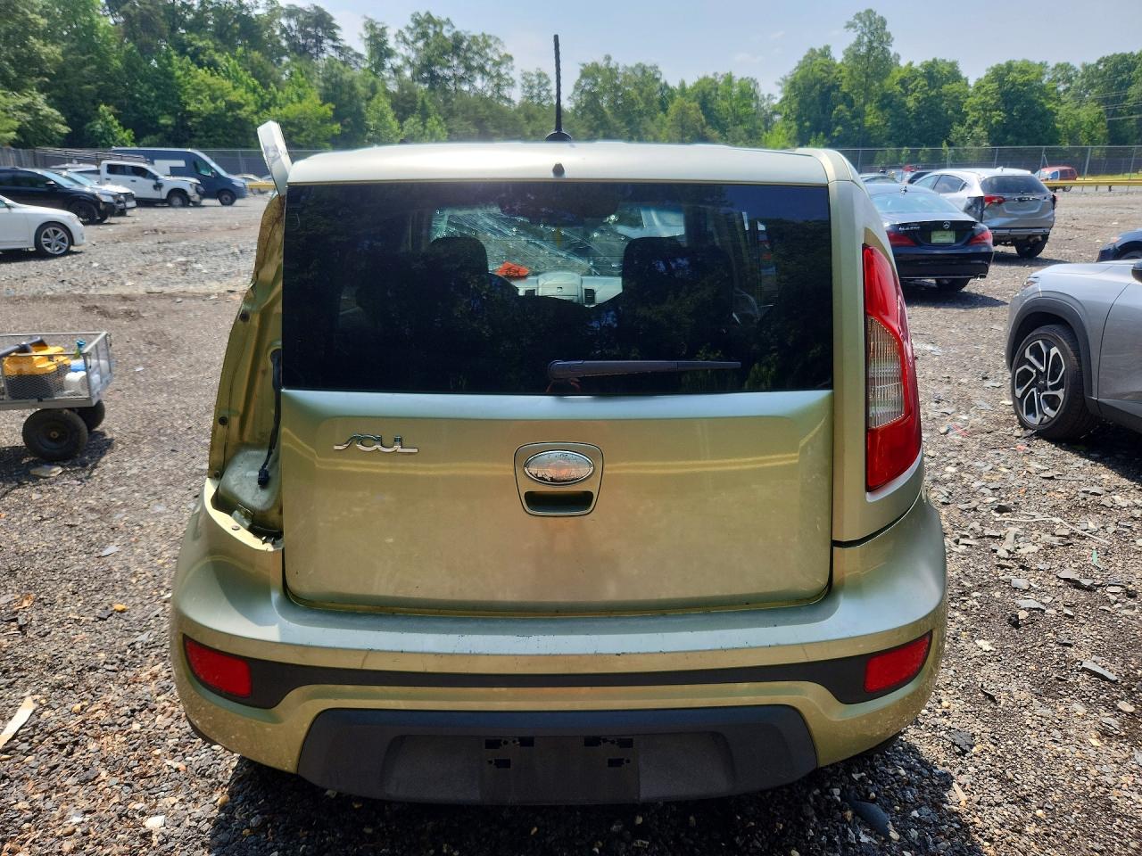2013 Kia Soul + Зеленый vin: KNDJT2A65D7565237