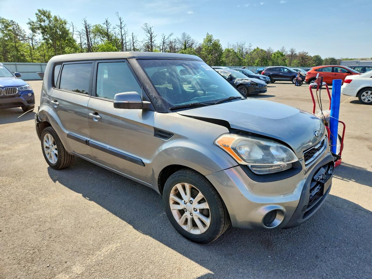 2013 Kia Soul + Серый vin: KNDJT2A65D7618275