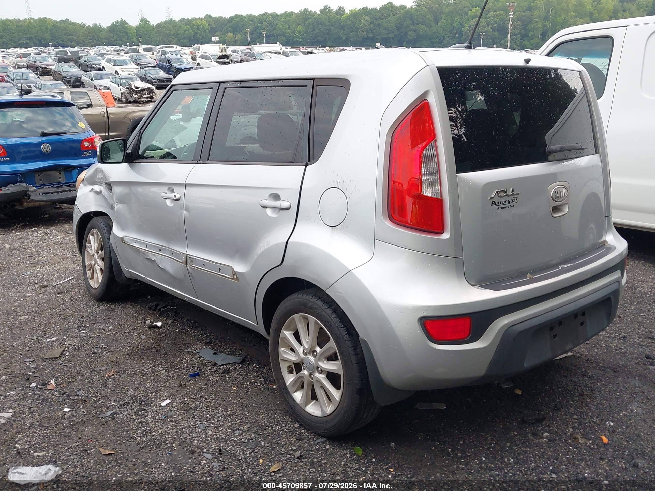 2012 Kia Soul + Серебряный vin: KNDJT2A66C7438950