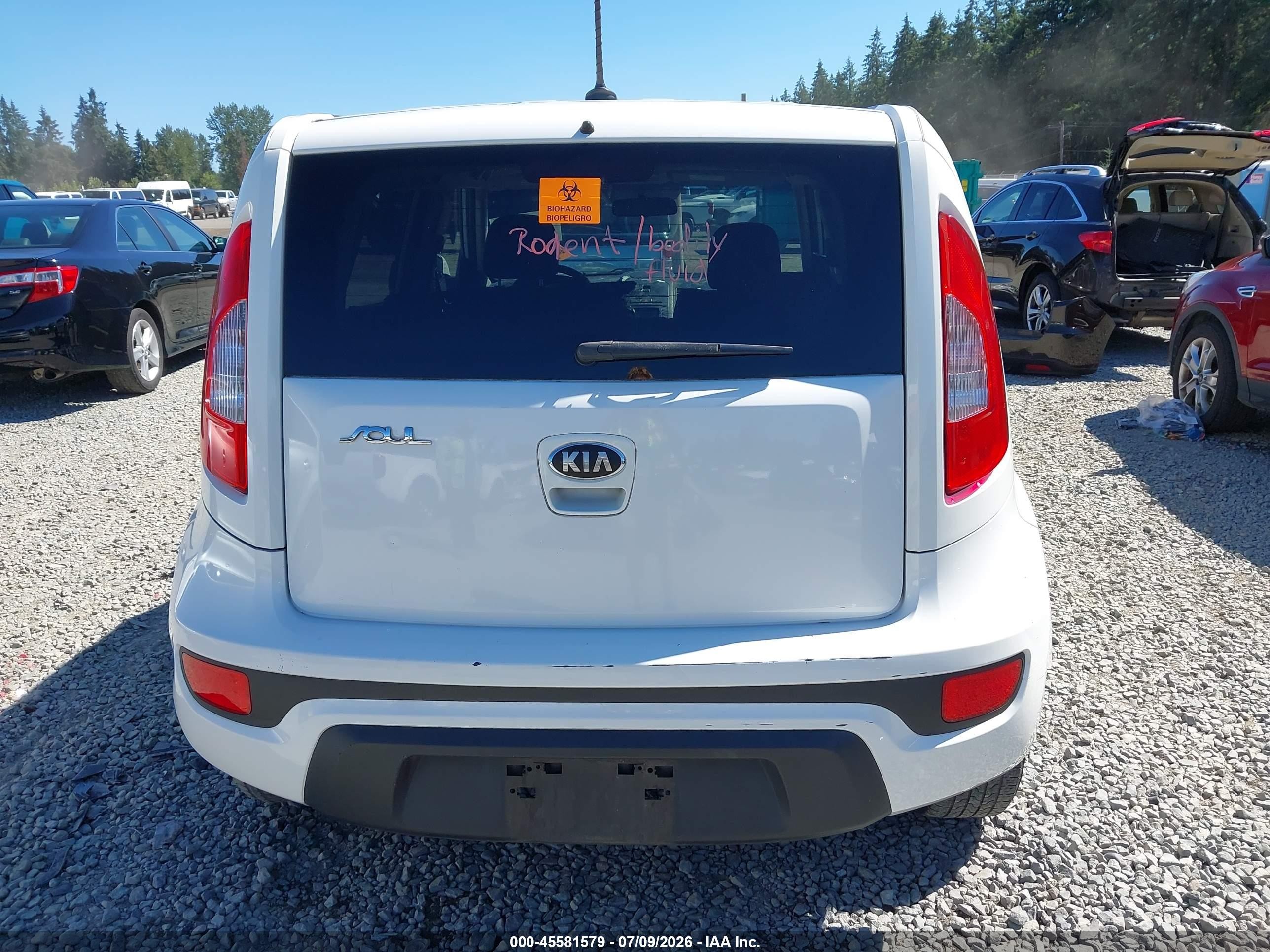 2013 Kia Soul + Белый vin: KNDJT2A66D7506746